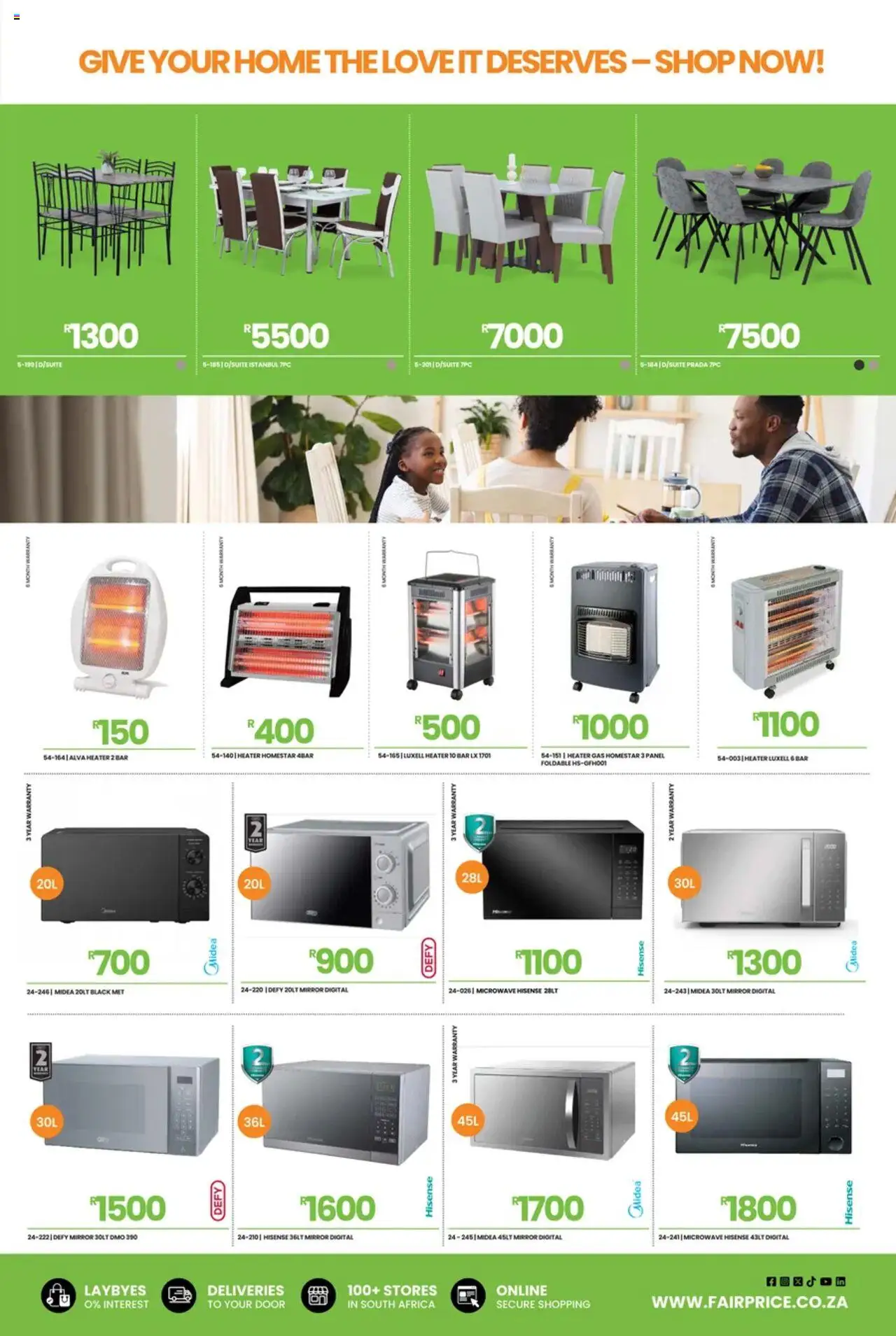 Fair Price Catalogue │ valid from 01.08.2025 | Page: 15 | Products: Mirror, Microwave, Heater