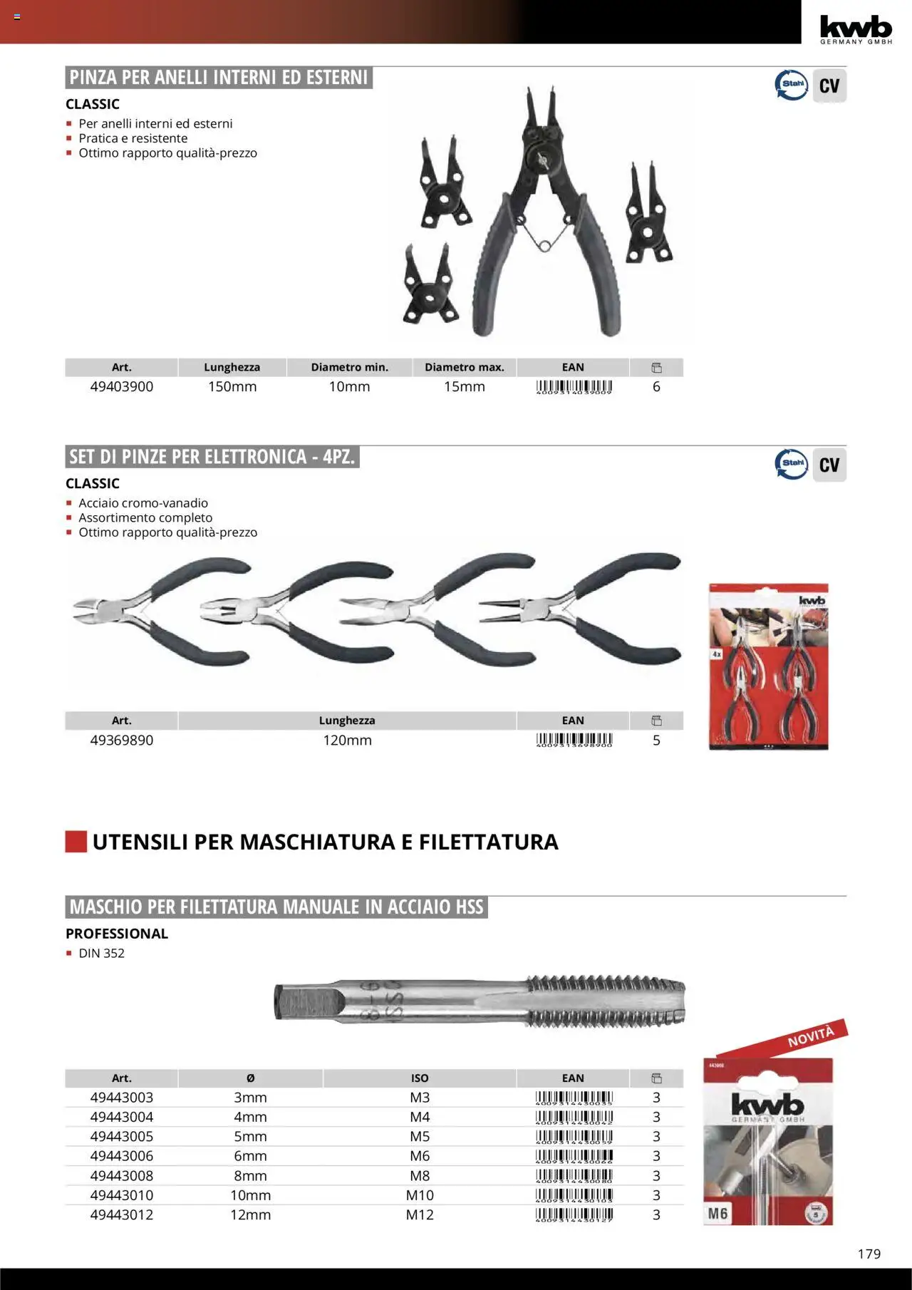 Volantino Einhell del 10.10.2025 | Pagina: 181 | Prodotti: Pinze