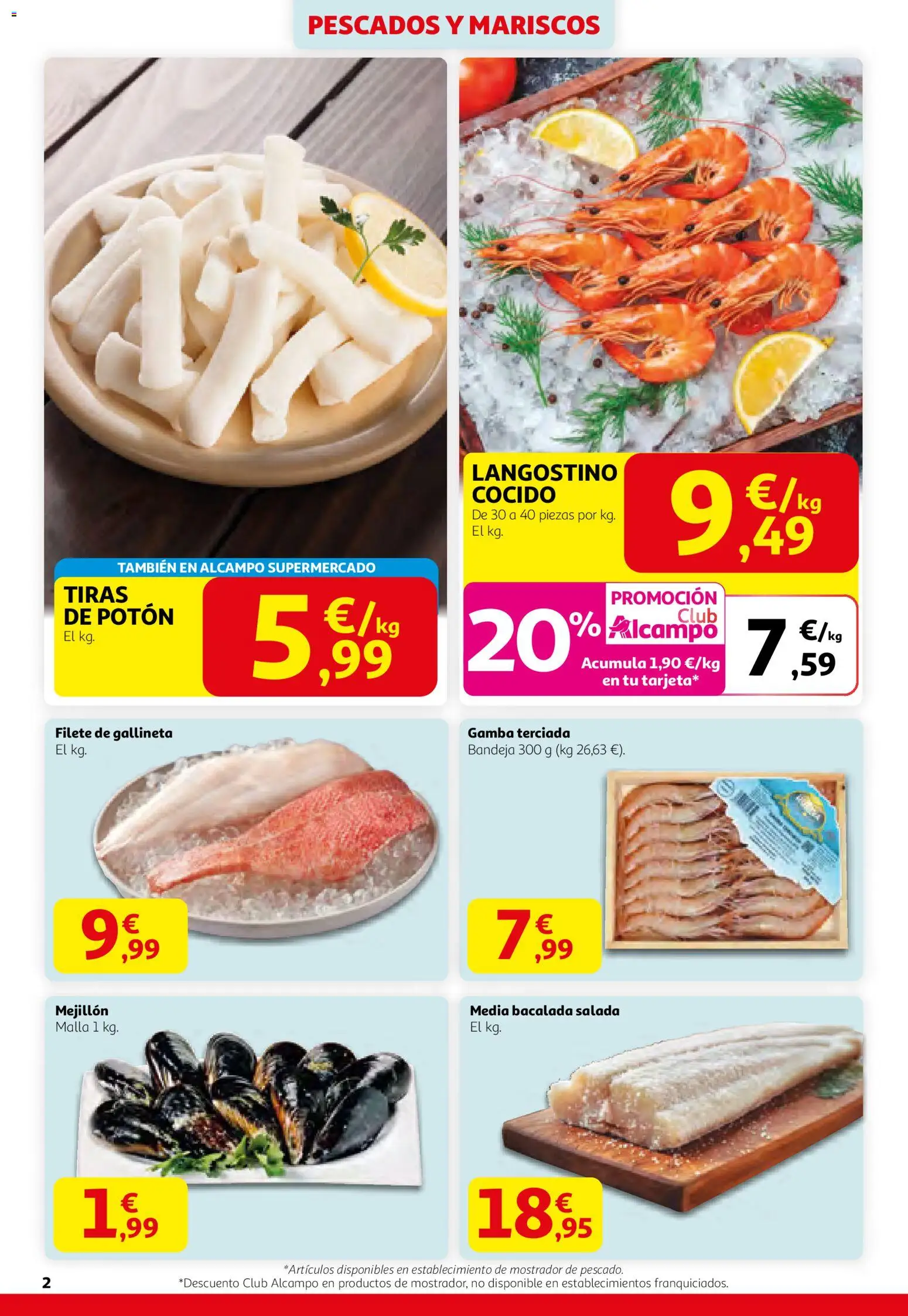 Alcampo - HG Madrid Unificado  │ válido desde el 29.01.2026 | Página: 2 | Productos: Filete, Bandeja, Langostino, Gamba