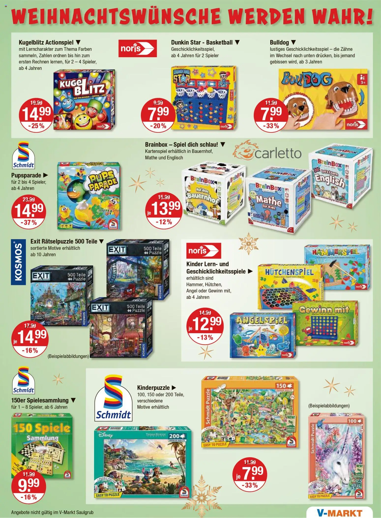 V-Markt - Hallertau / Oberpfalz – gültig ab 11.12.2025 | Seite: 19 | Produkte: Spiel, Öl, Box, Basketball