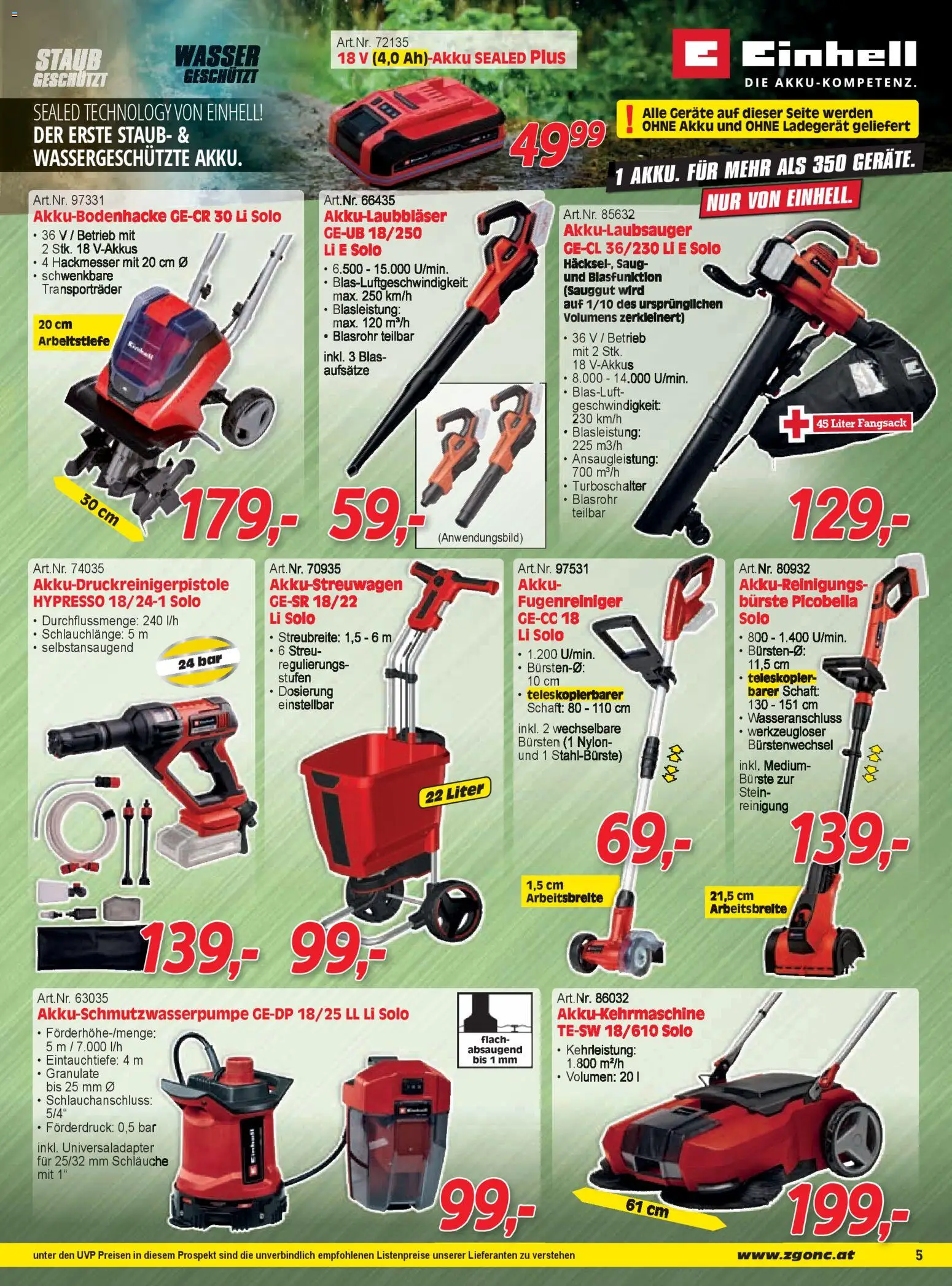 Zgonc Flugblatt März I 2026 gültig ab 01.03.2026 | Seite: 5 | Produkte: Wasser, Bürste