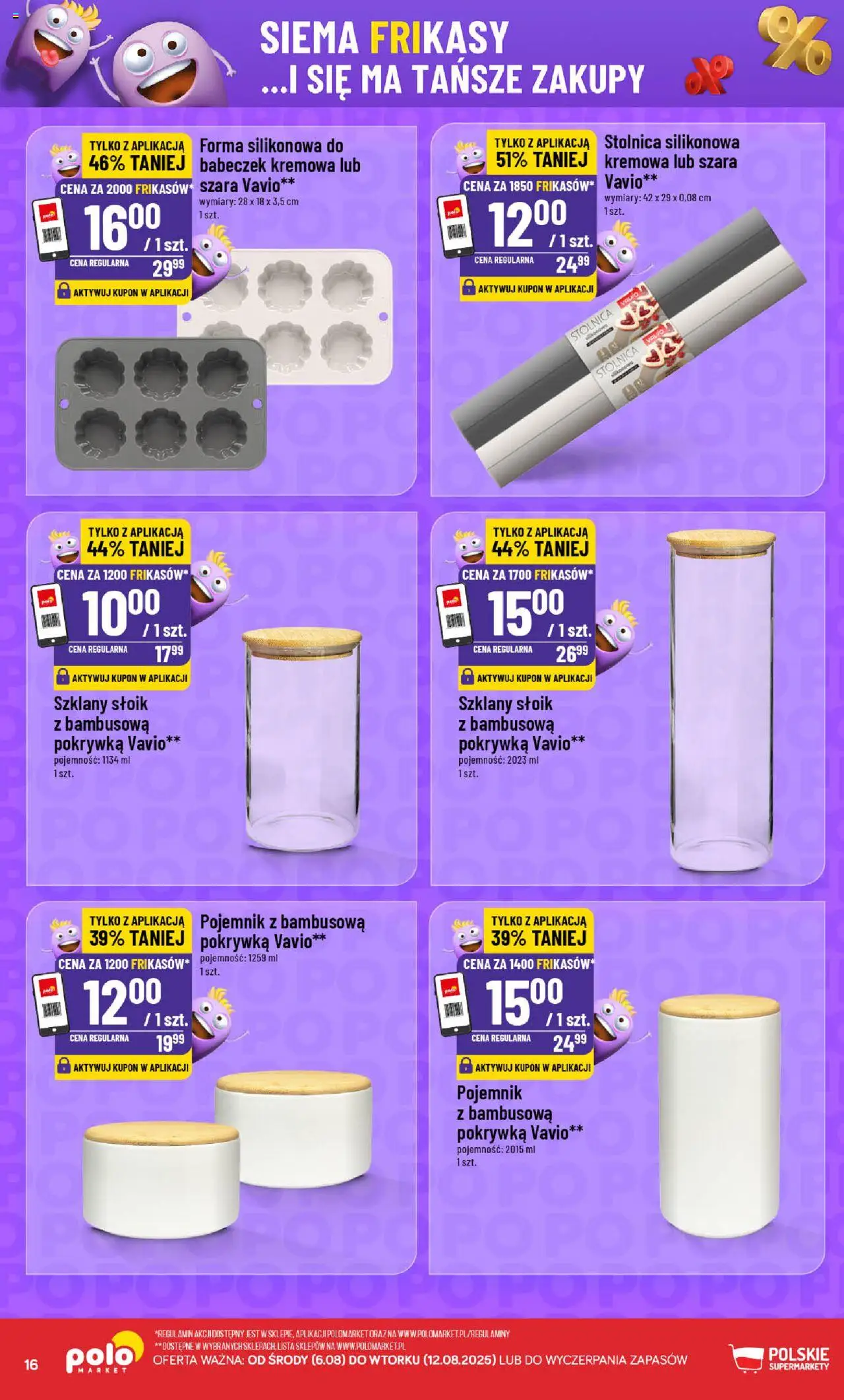 POLOmarket Gazetka - Frikasowe hity od 06.08.2025 | Strona: 16 | Produkty: Stolnica silikonowa
