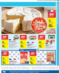 Carrefour Market - Prévisualisation de Carrefour Market catalogue semaine 6 valide à partir de 03.02.2026 | Page: 5 | Produits: Emmental, Lait, Camembert, Noix
