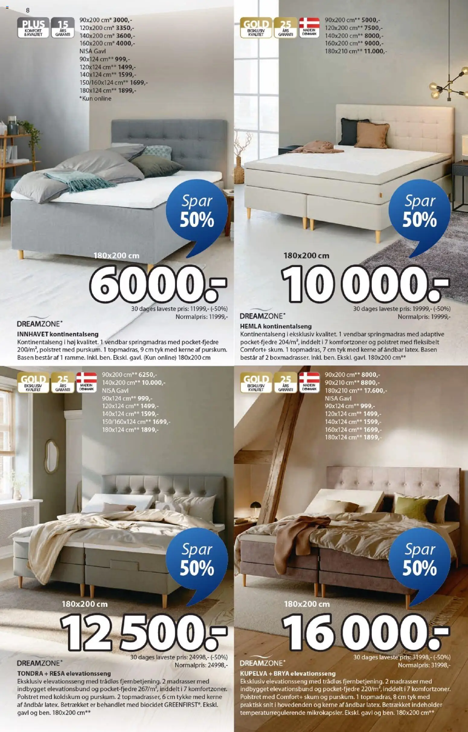 JYSK tilbudsavis – gyldig fra 30.01.2026 | Side: 8 | Produkter: Elevationsseng