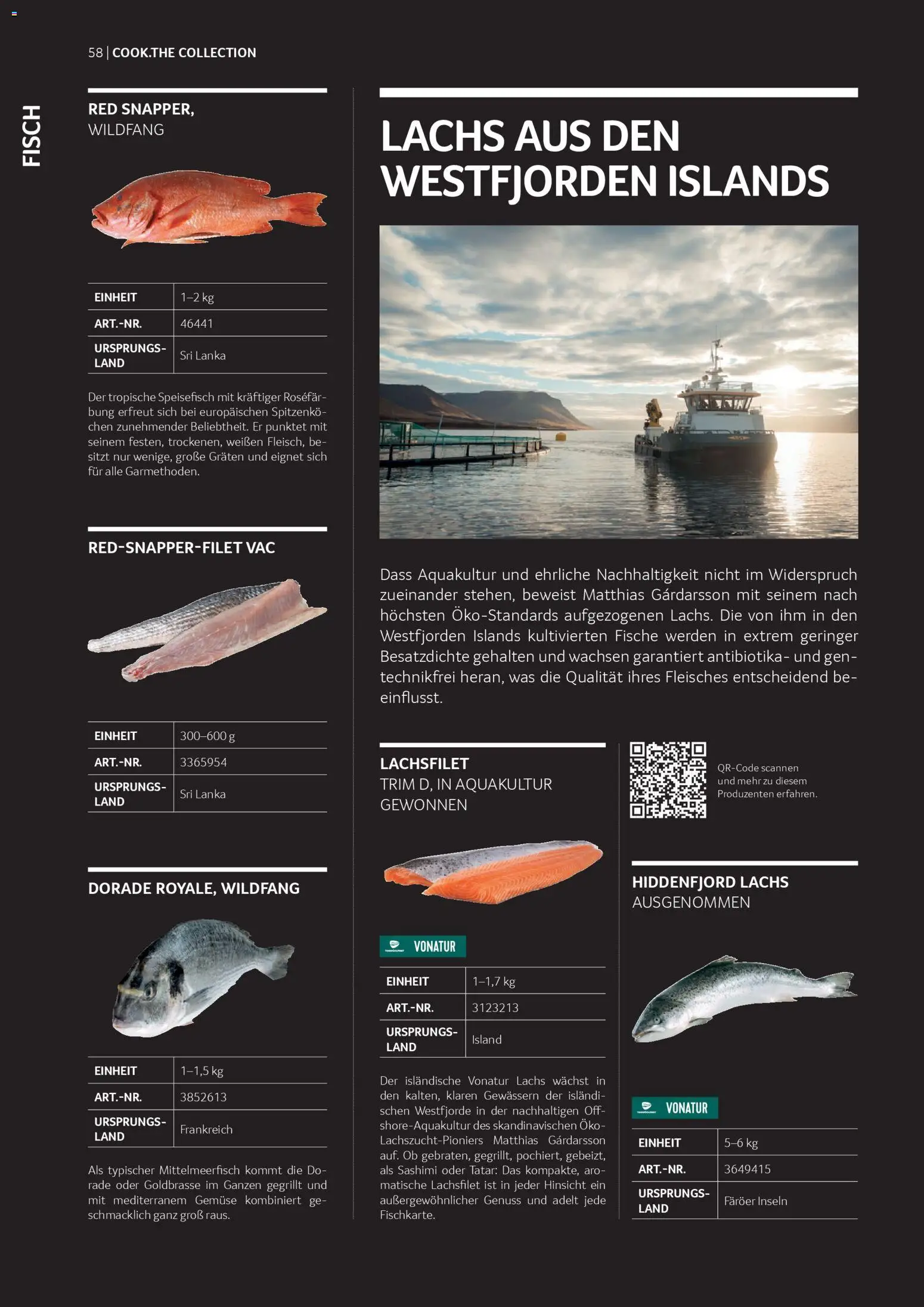 Transgourmet Cook Look-Book gültig ab 08.04.2026 | Seite: 58 | Produkte: Gemüse, Fisch