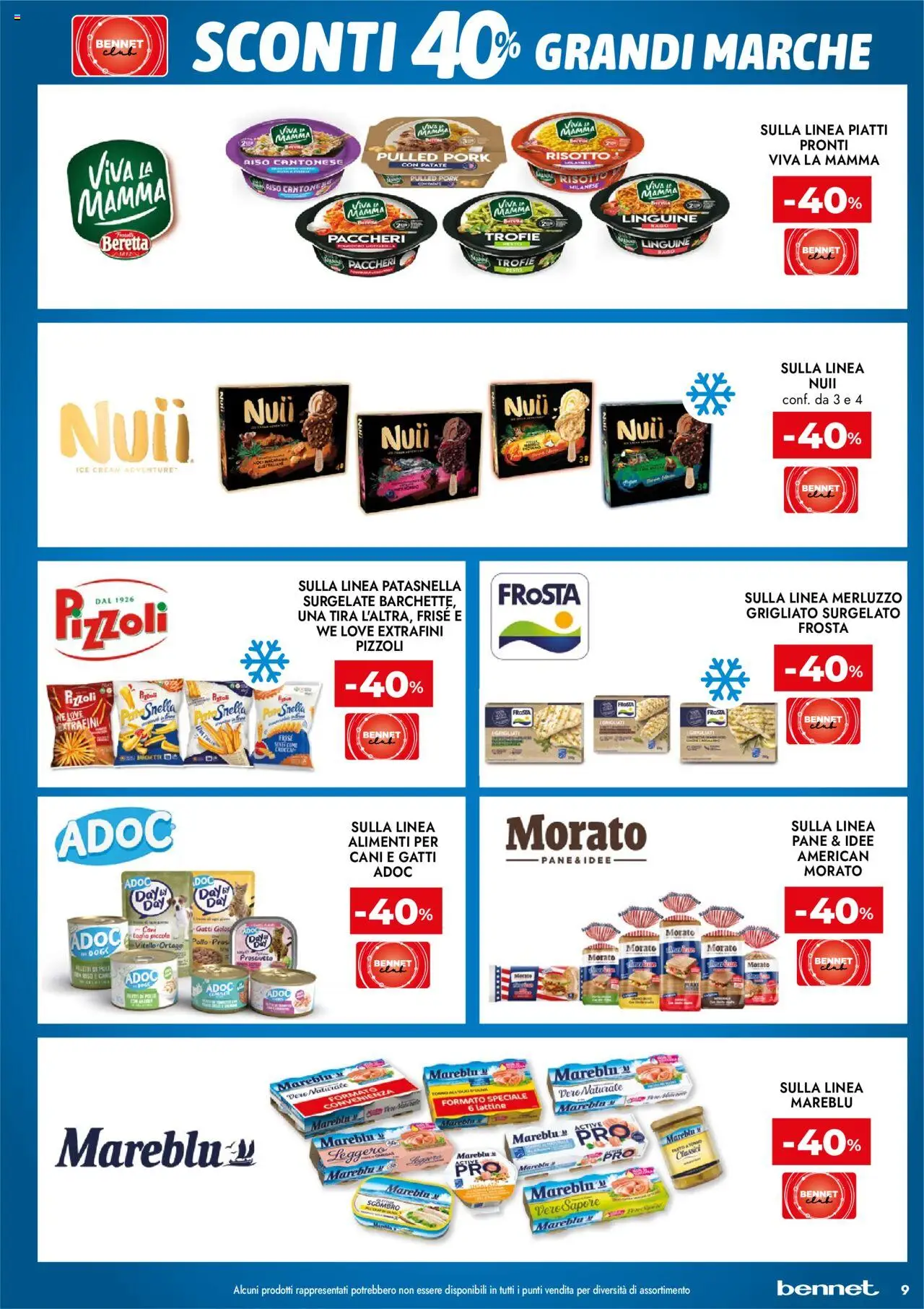 Volantino bennet del 11.09.2025 | Pagina: 9 | Prodotti: Pane, Riso, Prosciutto, Sgombro