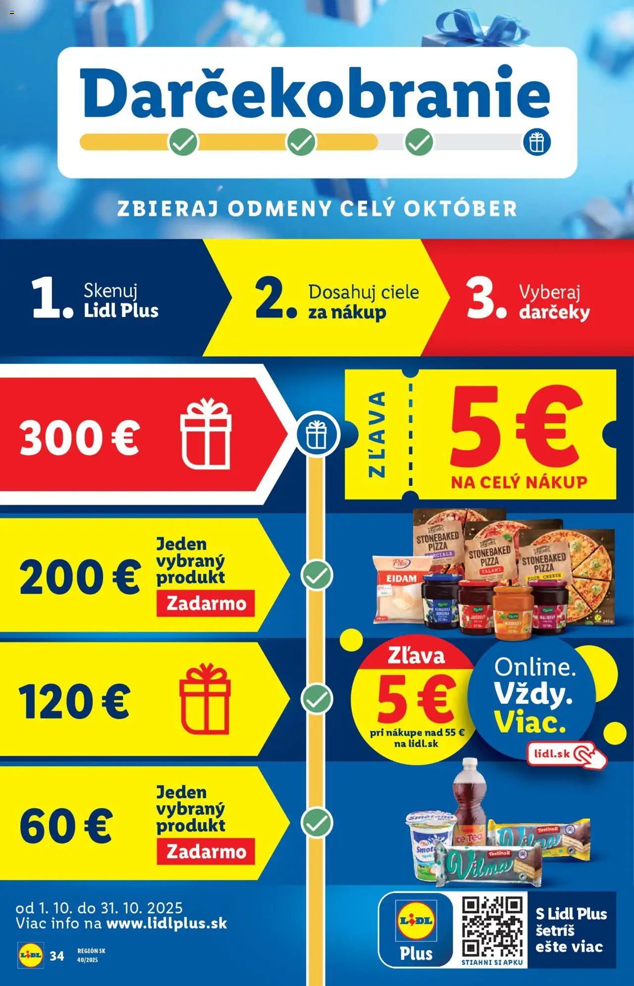 Nové Lidl akcie – leták je platný od 06.10.2025 | Strana: 47 | Produkty: Pizza, Eidam