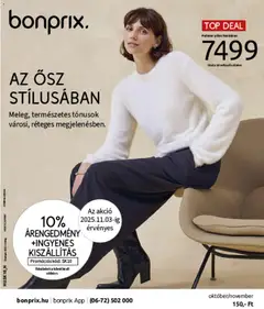 Bonprix akció katalógus + Az ősz stílusában - amely érvényes a következő dátumtól: 04.11.2025