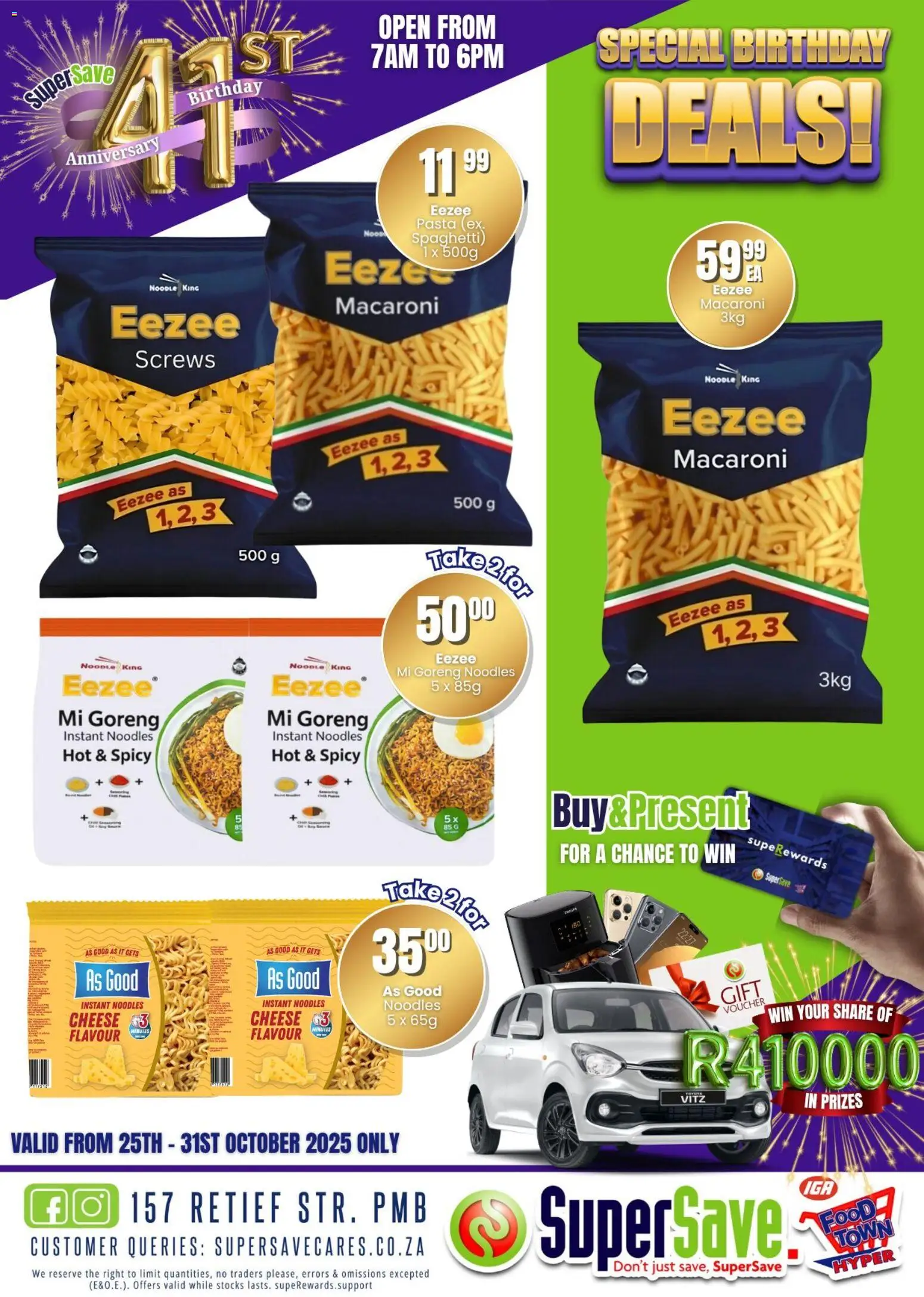 New Super Save catalogue – valid from 25.10.2025 | Page: 43 | Products: Cheese, Noodles, Pasta
