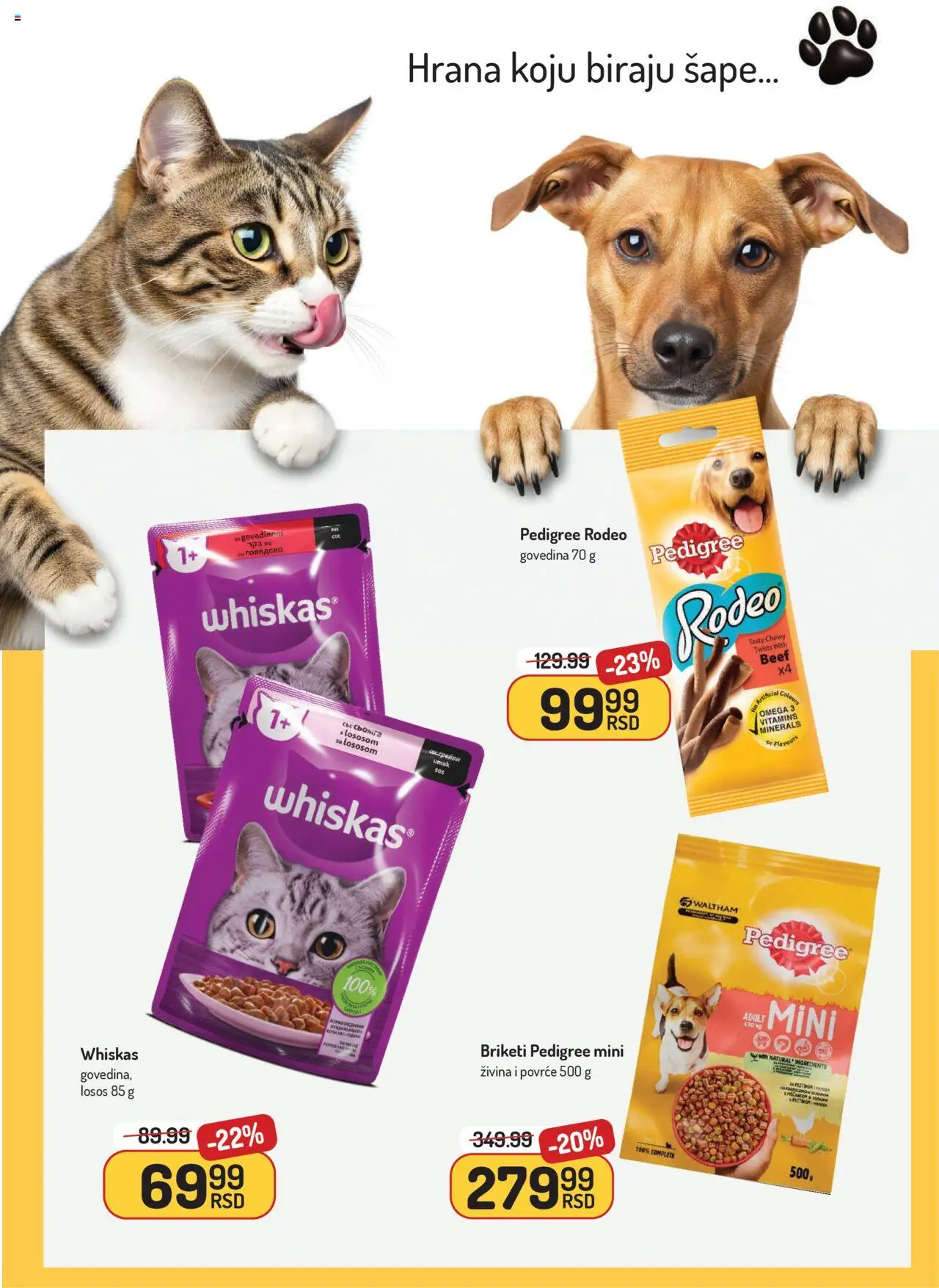 Aman katalog - važi od 29.09.2025 | Strana: 33 | Proizvode: Govedina, Pedigree, Losos, Whiskas