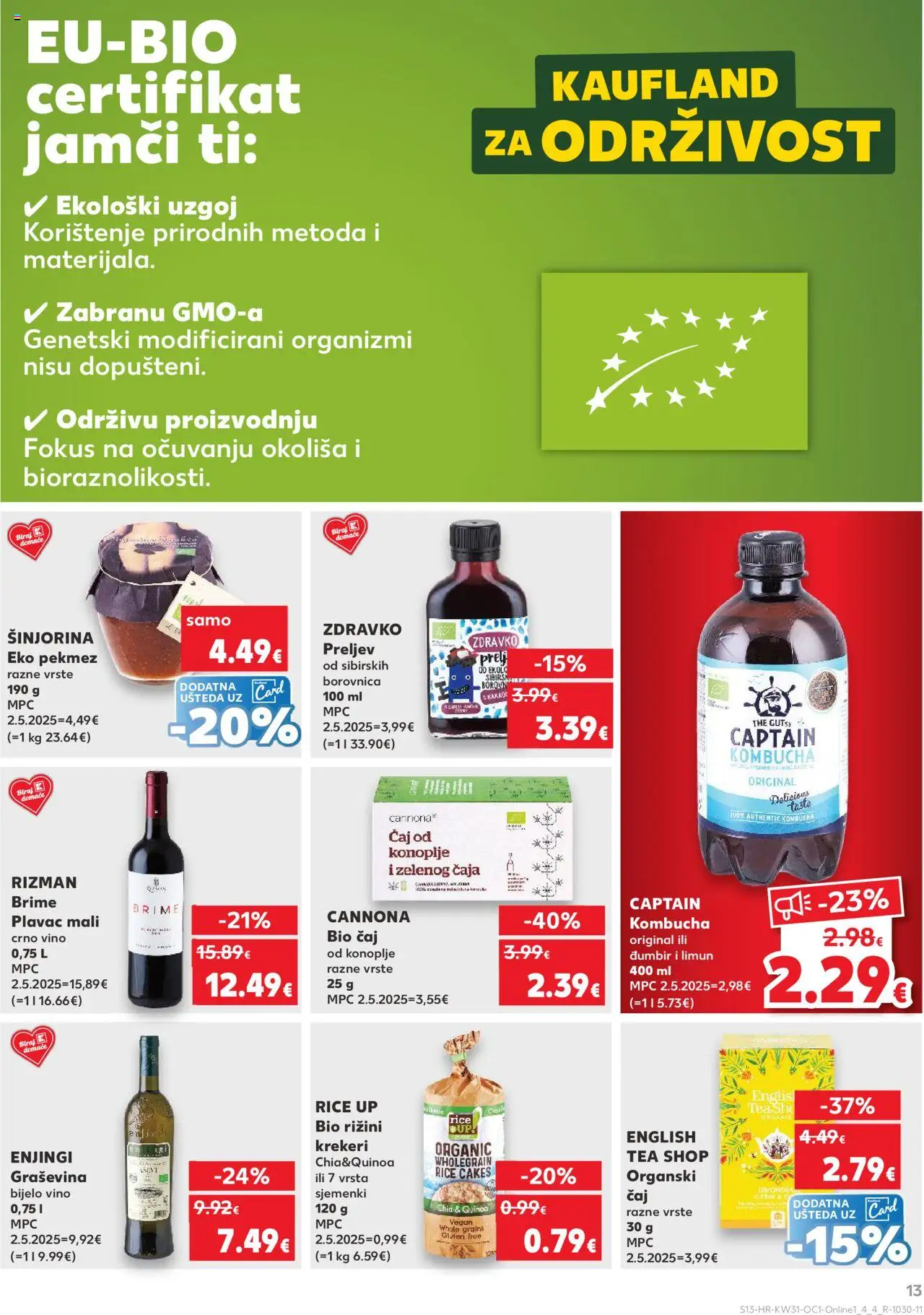 Kaufland katalog | vrijedi od 30.07.2025 | Stranica: 13 | Proizvodi: Pekmez, Vino, Crno vino, Limun