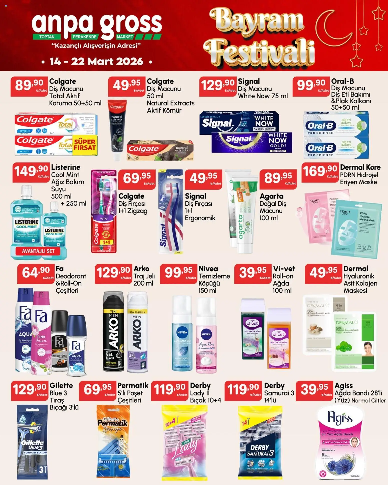 Anpa Gross Katalog - 14.03.2026 tarihinden itibaren geçerlidir | Sayfa: 25 | Ürünler: Gül, Maske, Deodorant, Diş fırçası