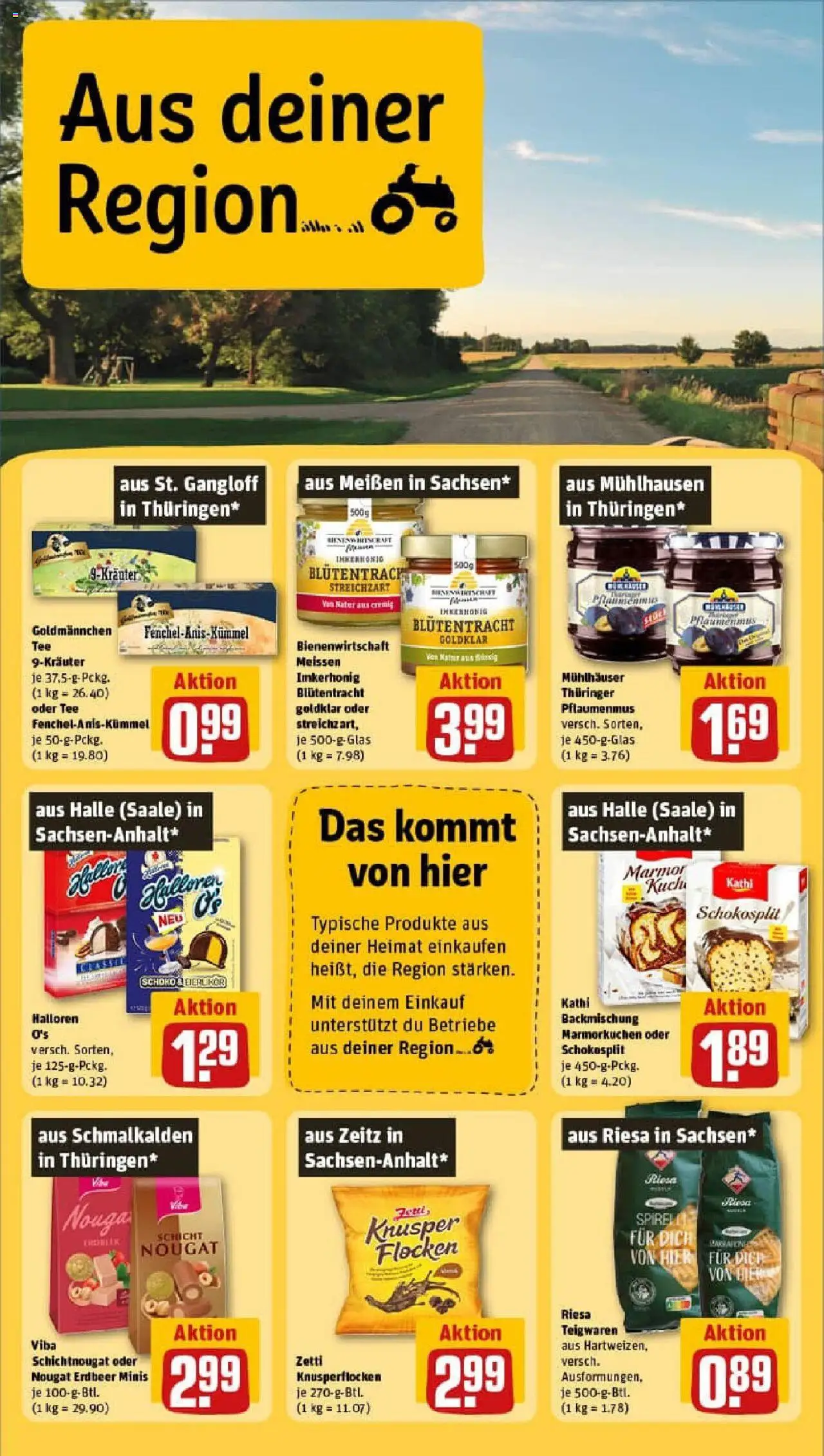 Rewe prospekt Greifswald	 – gültig ab 01.09.2025 | Seite: 26 | Produkte: Pasta, Tee, Flocken
