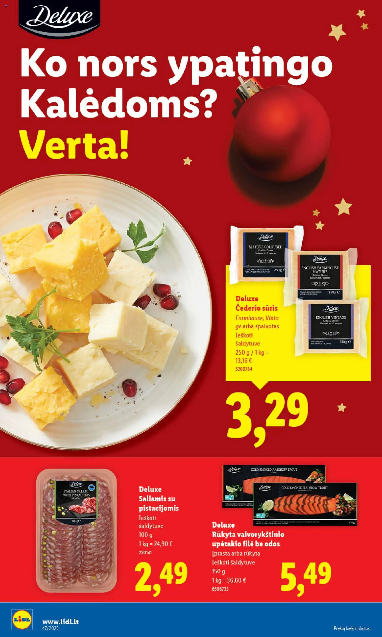 LIDL akcijos nuo 17.11.2025 | Puslapis: 10 | Prekių: Sūris, Saliamis