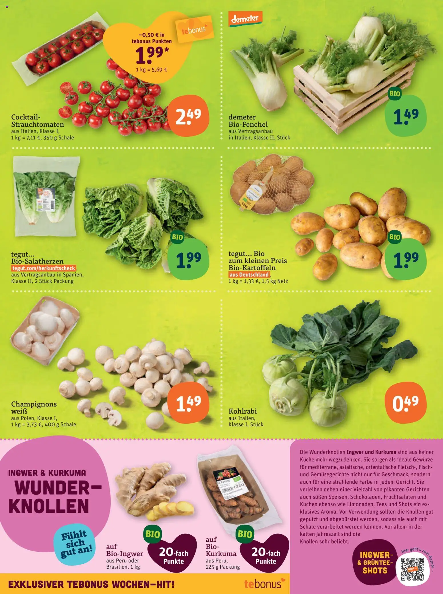 Tegut Prospekt 	 – gültig ab 02.02.2026 | Seite: 4 | Produkte: Küche, Kohlrabi, Fisch, Kuchen