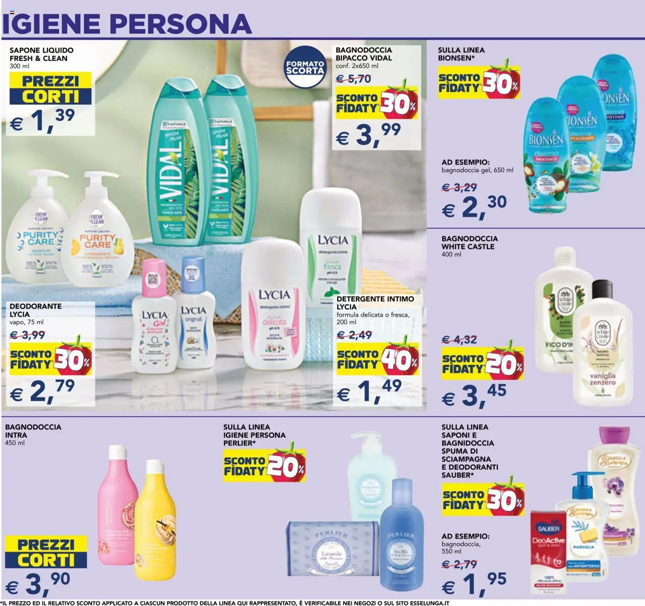 Volantino Esselunga S del 11.09.2025 | Pagina: 14 | Prodotti: Sapone, Deodorante, Detergente intimo, Forno