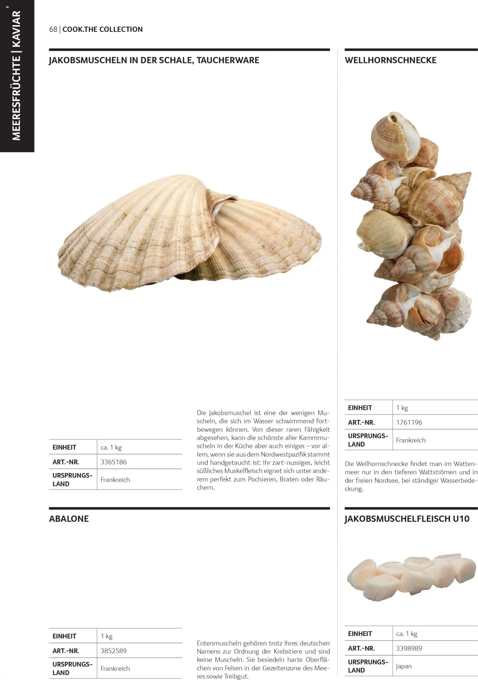 Transgourmet Cook Look-Book gültig ab 08.04.2026 | Seite: 68 | Produkte: Wasser, Meeresfrüchte