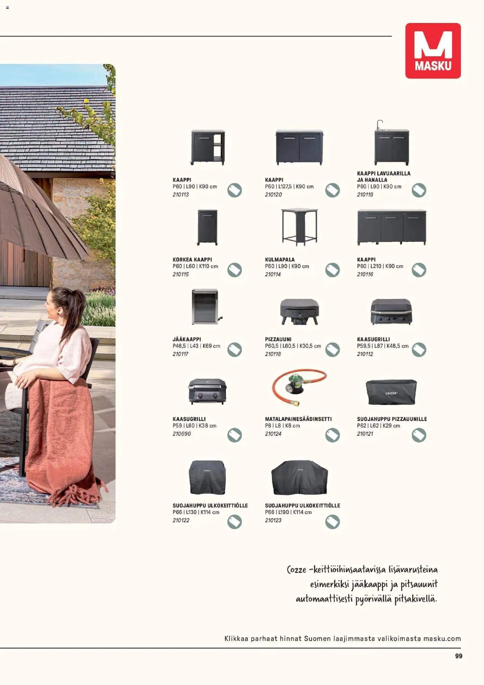 Masku tarjoukset – voimassa 09.03.2026 alkaen | Sivu: 99 | Tuotteet: Jääkaappi, Kaasugrilli, Kaappi