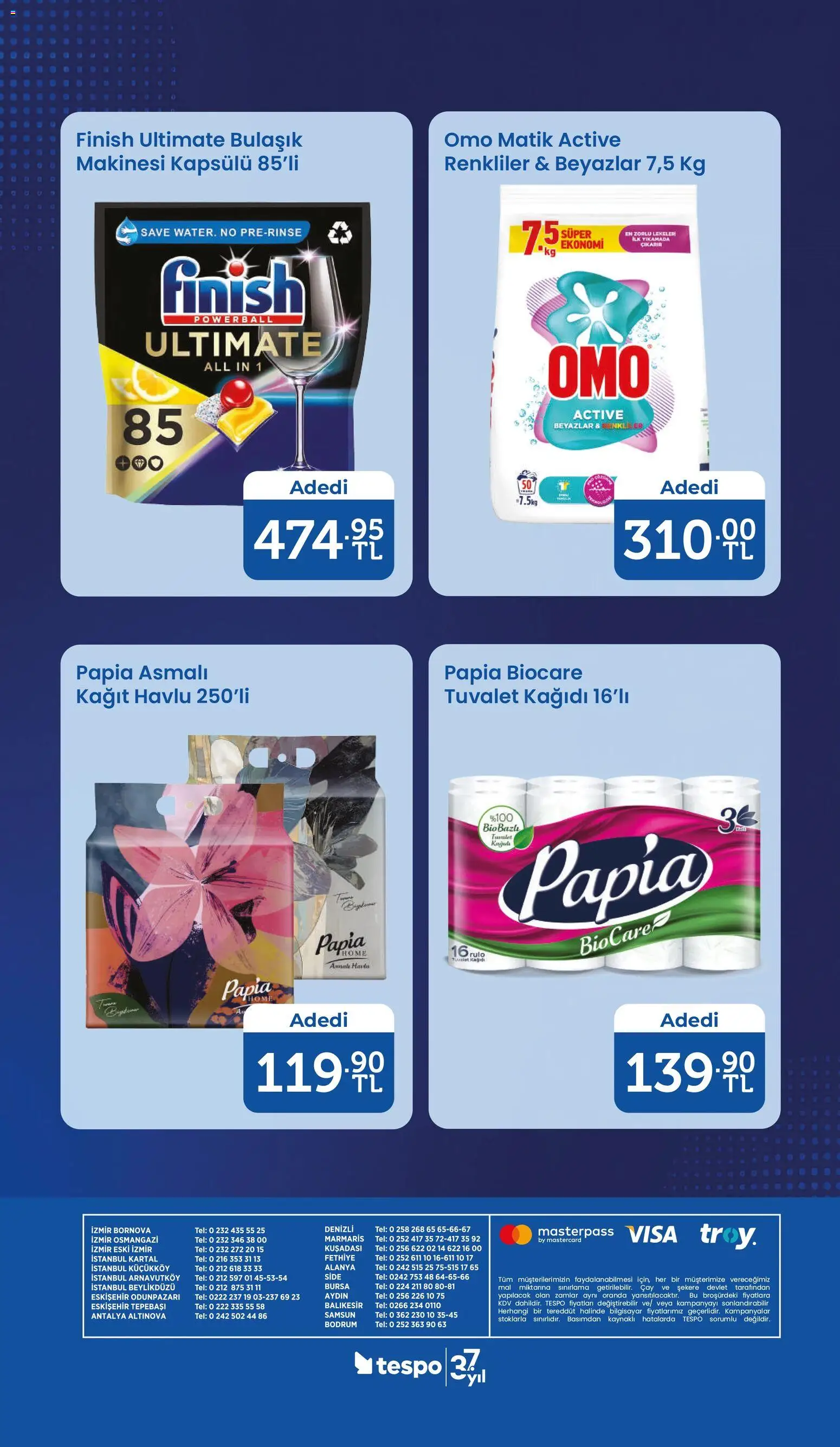 Tespo Katalog - 20.04.2026 tarihinden itibaren geçerlidir | Sayfa: 16 | Ürünler: Tuvalet, Çay, Tuvalet kağıdı, Bilgisayar