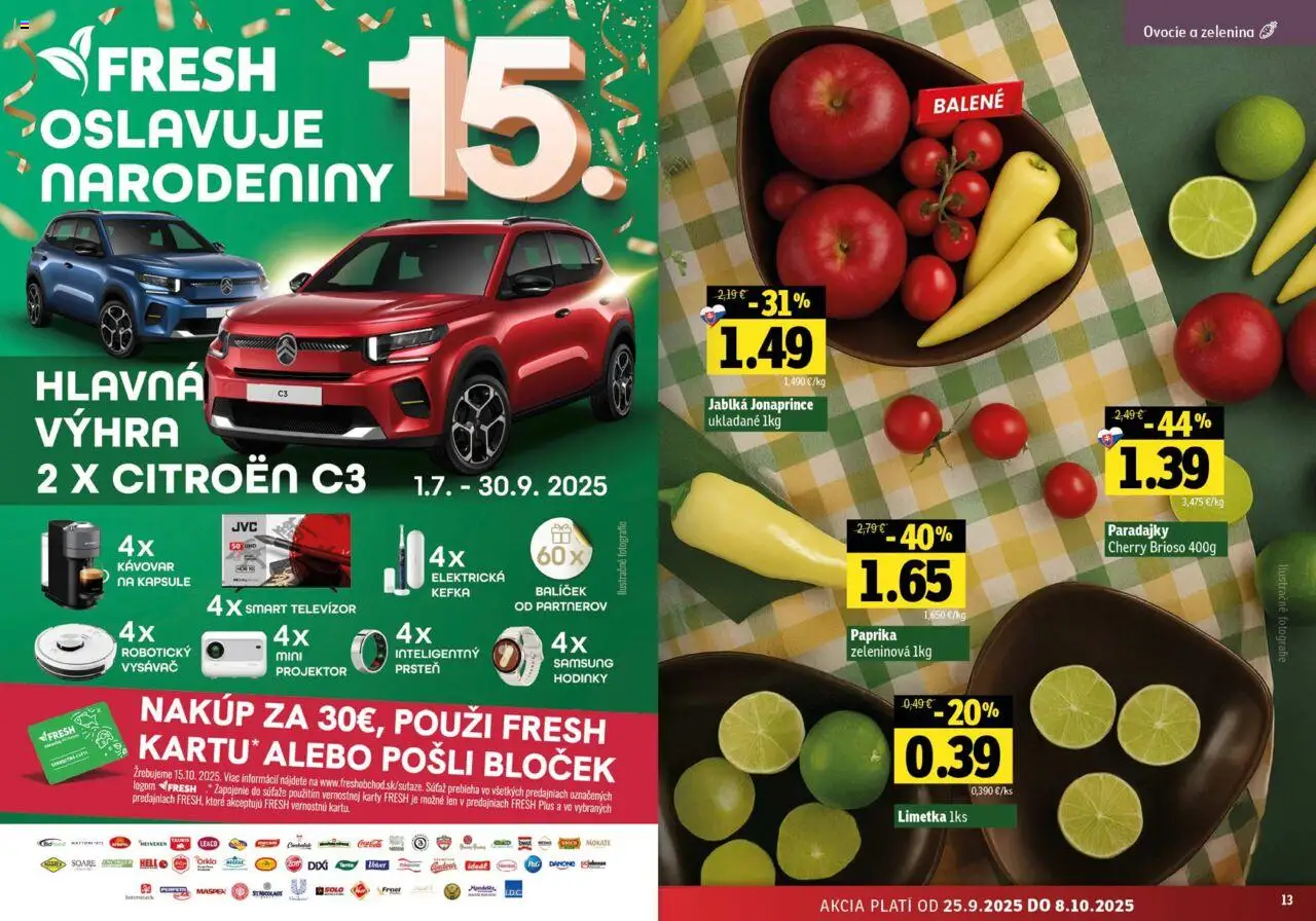 Nové Fresh akcie – leták je platný od 25.09.2025 | Strana: 7 | Produkty: Kávovar, Hodinky, Samsung, Vysávač