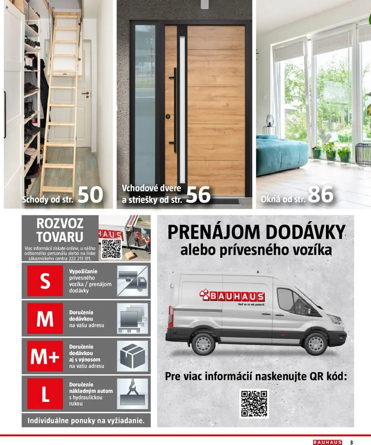 Nové Bauhaus akcie – leták je platný od 08.09.2025 | Strana: 3 | Produkty: Vchodové dvere, Dvere