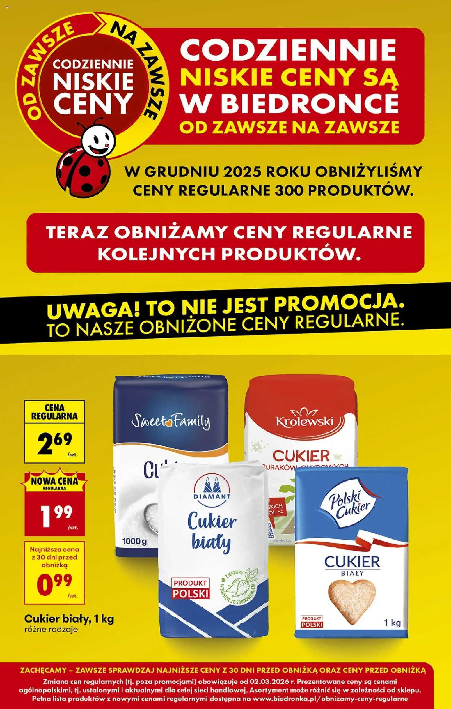 Biedronka gazetka - Tani weekend od 06.03.2026 | Strona: 14 | Produkty: Cukier