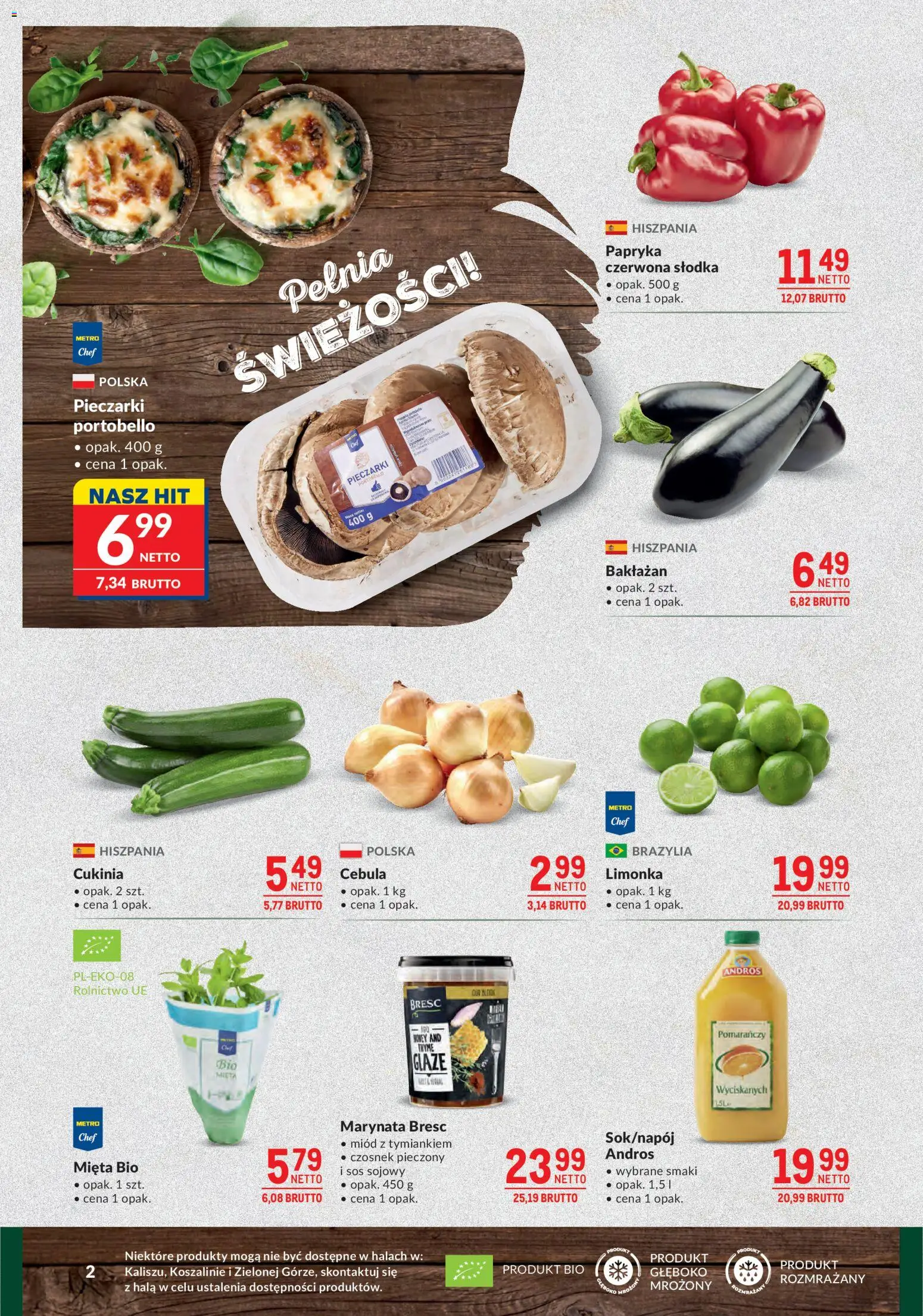 Makro gazetka - Grill-Ogród od 21.04.2026 | Strona: 2 | Produkty: Pieczarki, Papryka, Mięta, Sos sojowy