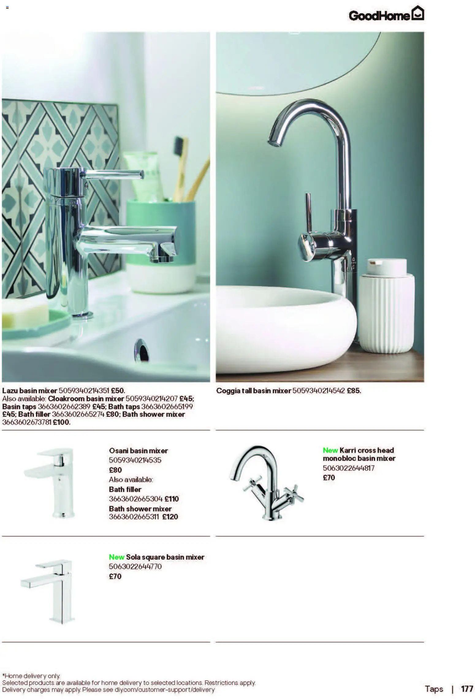 {H1} | Page: 177 | Products: Bath, Shower, Mixer