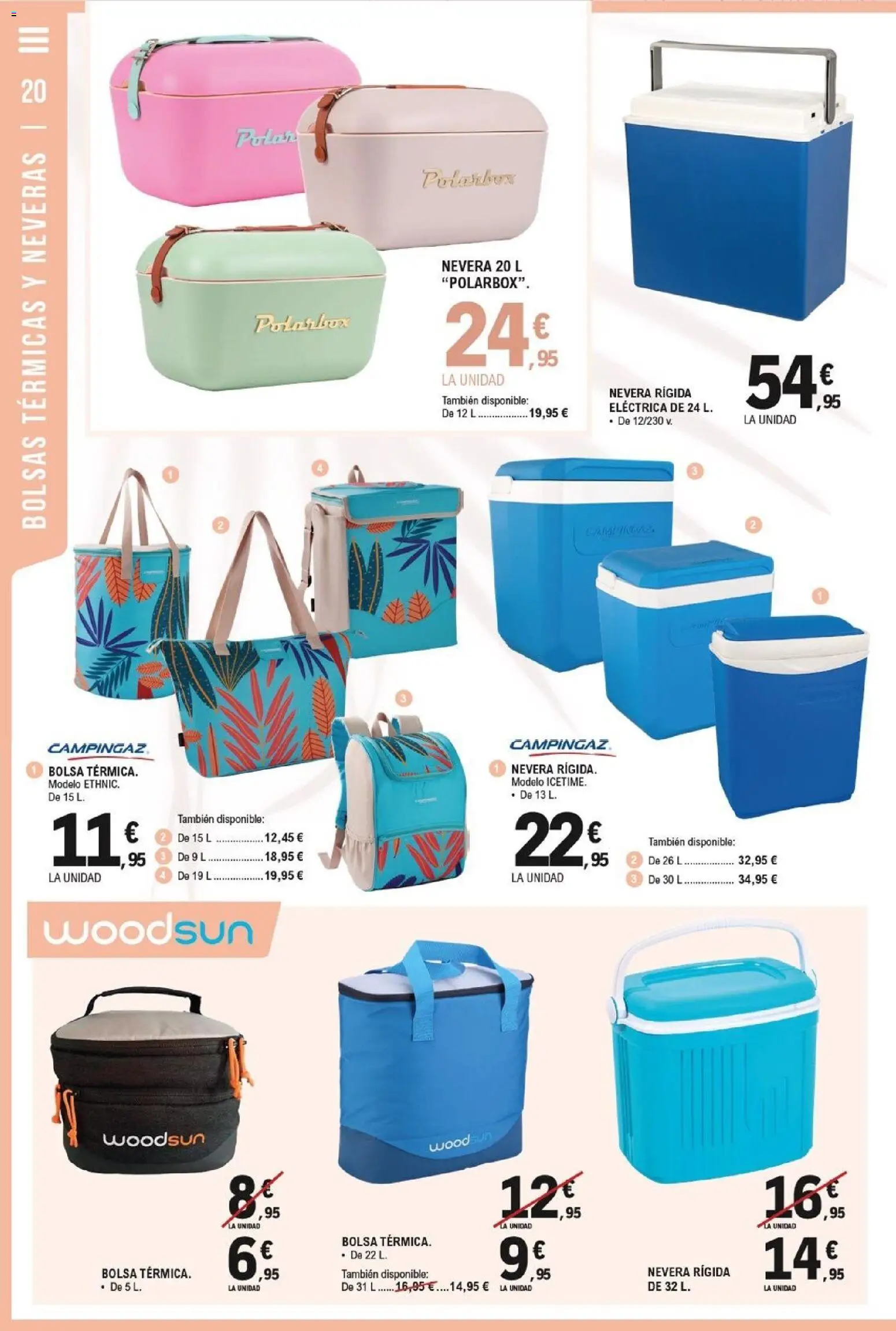 E.Leclerc Al Aire Libre │ válido desde el 27.04.2026 | Página: 20 | Productos: Bolsa, Nevera