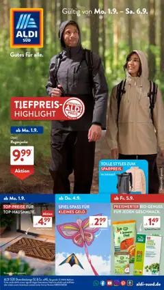 Aldi Süd Prospekt 	 gültig ab dem 01.09.2025