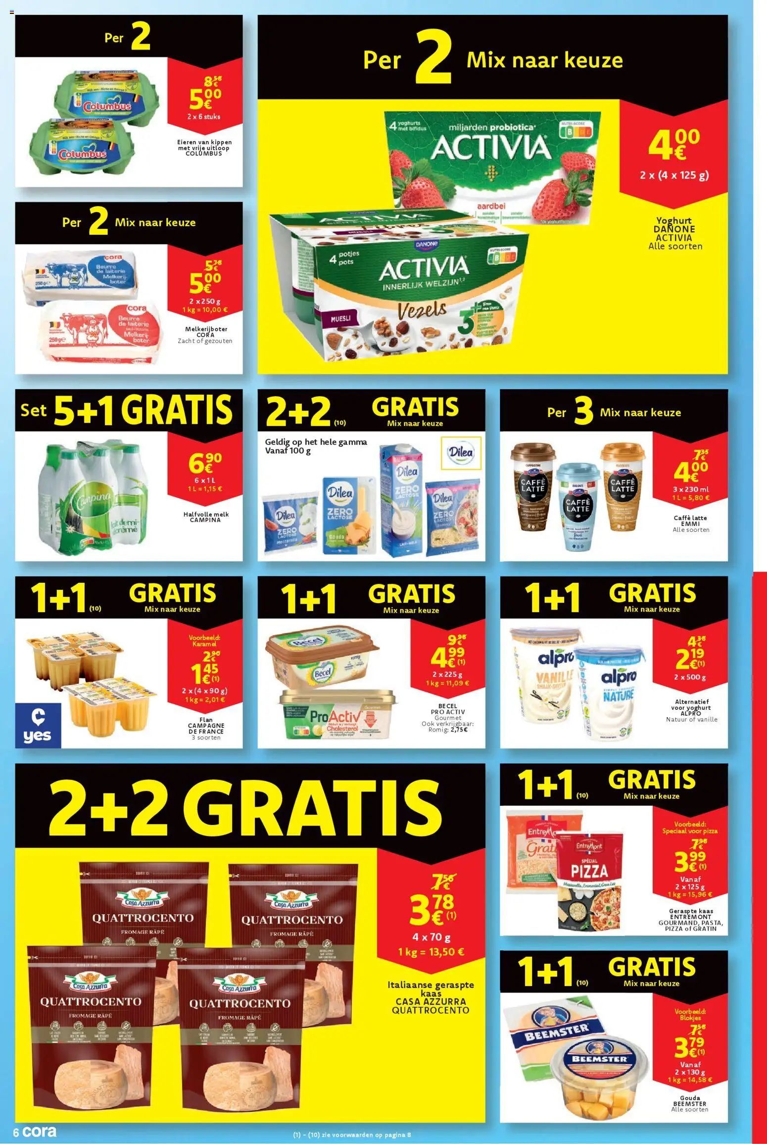 {H1} | Pagina: 6 | Producten: Halfvolle Melk, Aardbei, Kaas, Yoghurt