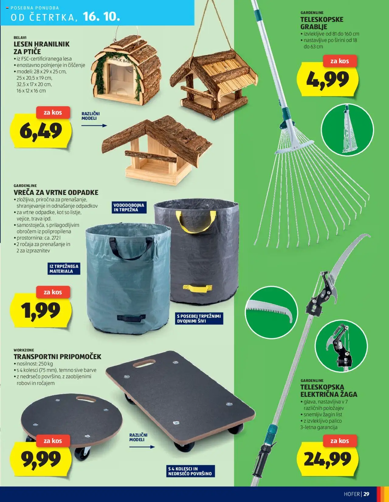 Novi Hofer katalog ponudbe – veljaven od 09.10.2025 | Stran: 29 | Izdelki: Kos