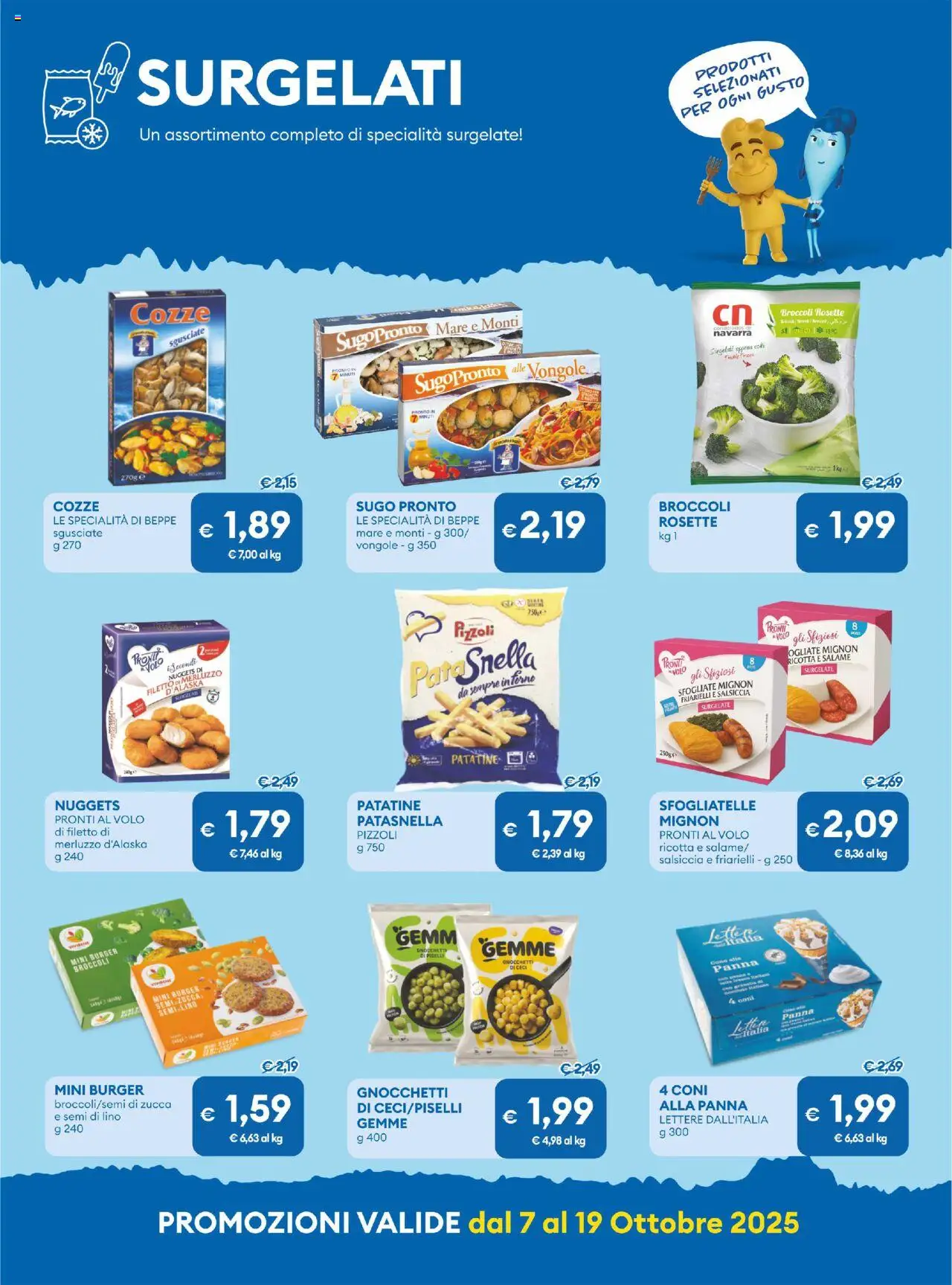 Volantino MD Discount del 07.10.2025 | Pagina: 7 | Prodotti: Merluzzo, Salsiccia, Zucca, Friarielli