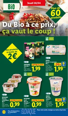 LIDL - Prévisualisation de ENVIA Yaourt à la grecque Bio (4), 4 x 150 g valide à partir de 30.04.2026 | Page: 20