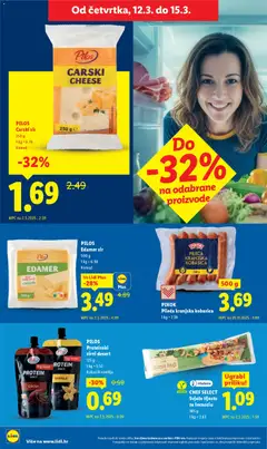 PIKOK Pileća kranjska kobasica, Pileća kranjska kobasica 500 g - Pregled kataloga iz trgovine Lidl, vrijedi od 09.03.2026 | Stranica: 56