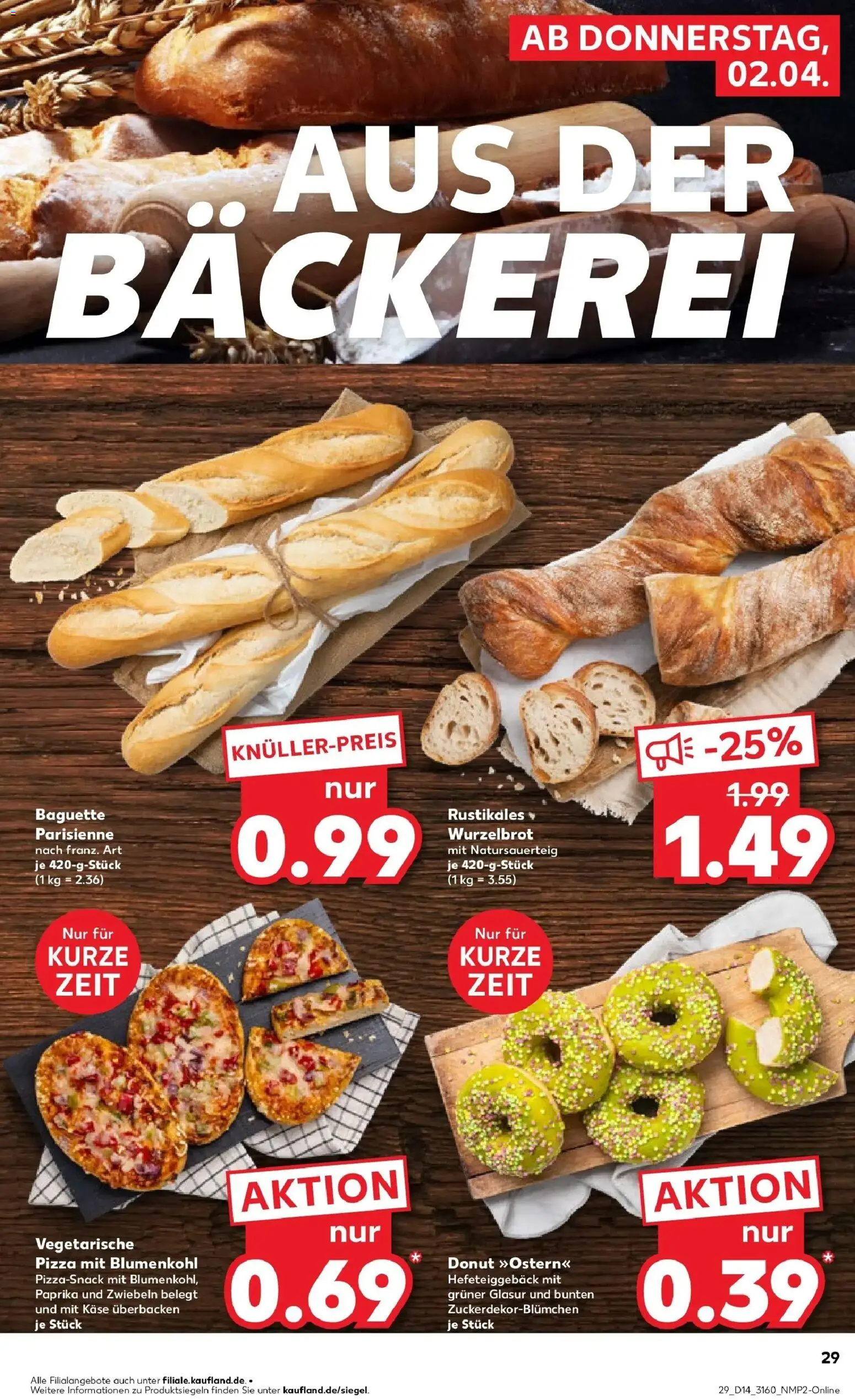 Kaufland Prospekt Schwerin	 – gültig ab 02.04.2026 | Seite: 27 | Produkte: Zwiebeln, Paprika, Blumenkohl, Pizza