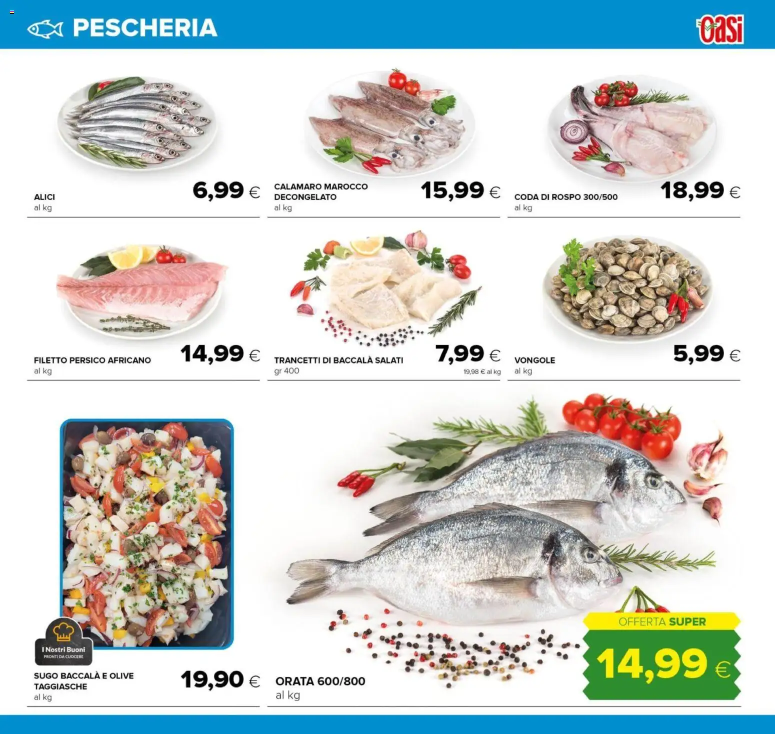 Volantino Oasi del 12.03.2026 | Pagina: 5 | Prodotti: Vongole, Olive, Sugo, Alici