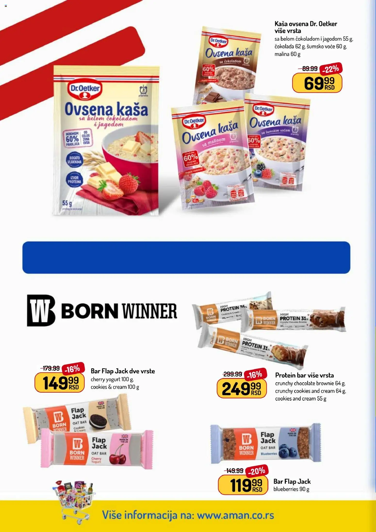 Aman katalog - važi od 16.02.2026 | Strana: 24 | Proizvode: Protein, Dr. Oetker, Brownie, Protein bar