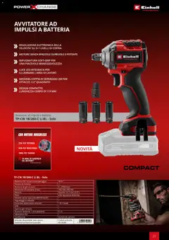 Anteprima del volantino Einhell volantino Elettroutensili  valido a partire dal 17.03.2026 | Pagina: 25 | Prodotti: Avvitatore, Cintura, Batteria, Batterie