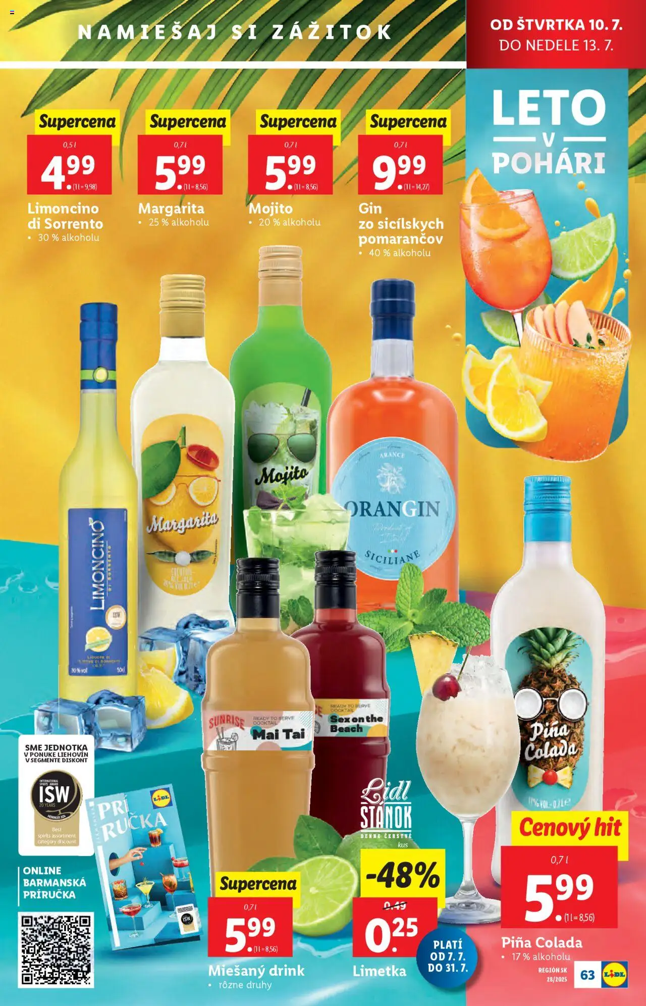 Lidl leták │ platný od 07.07.2025 | Strana: 75 | Produkty: Limetka, Gin