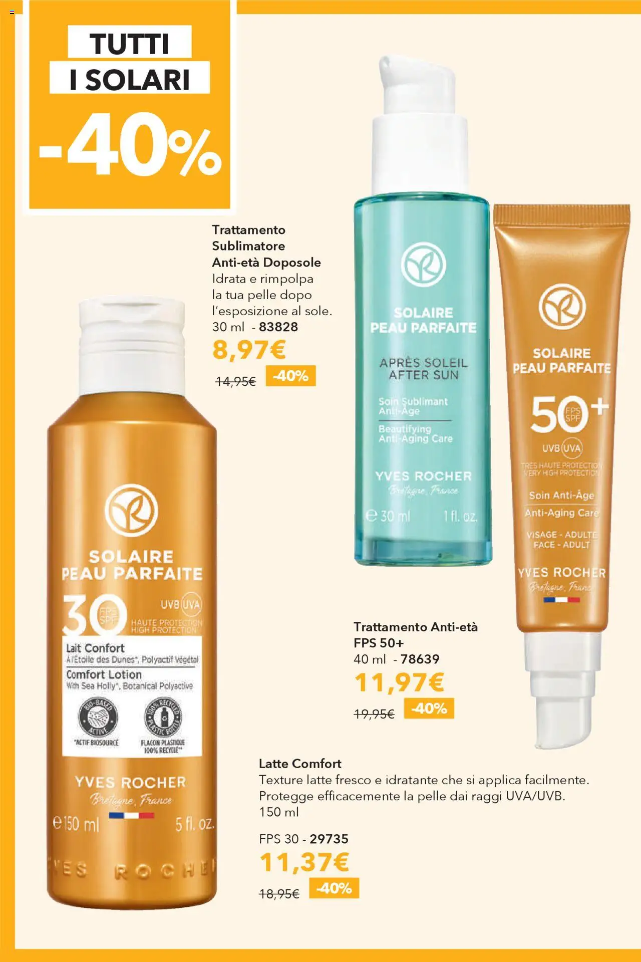 Volantino Yves Rocher del 31.07.2025 | Pagina: 10 | Prodotti: Latte, Uva