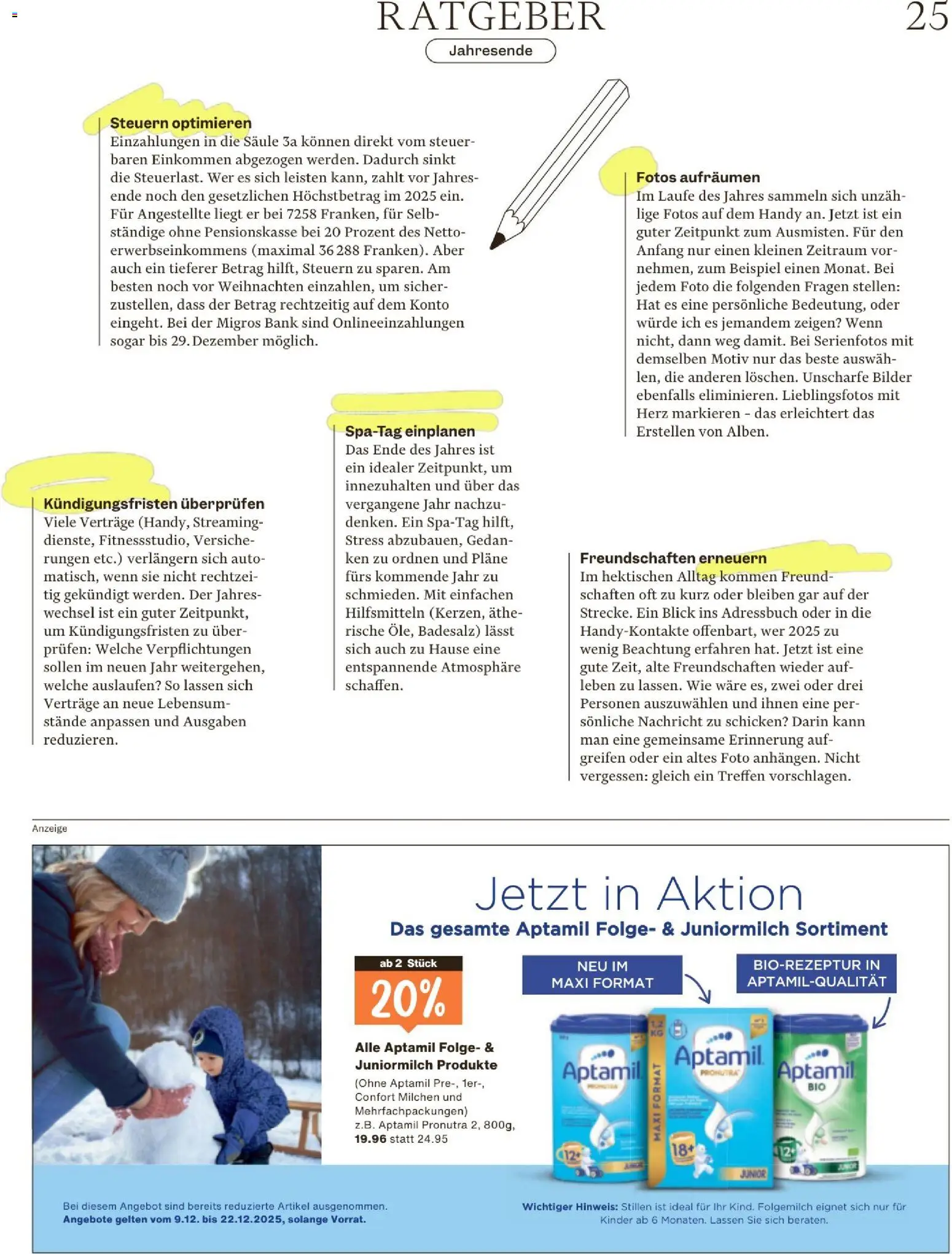 Migros - Magazin – gültig ab 09.12.2025 | Seite: 25