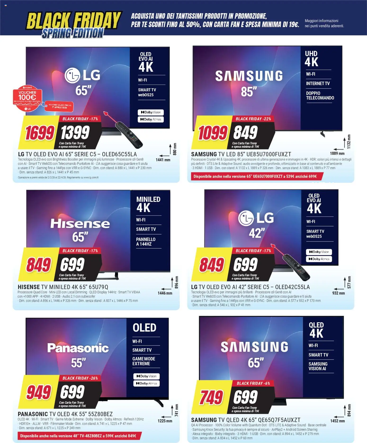 Volantino Trony del 19.03.2026 | Pagina: 3 | Prodotti: Tv samsung, Tè, smart TV, TV