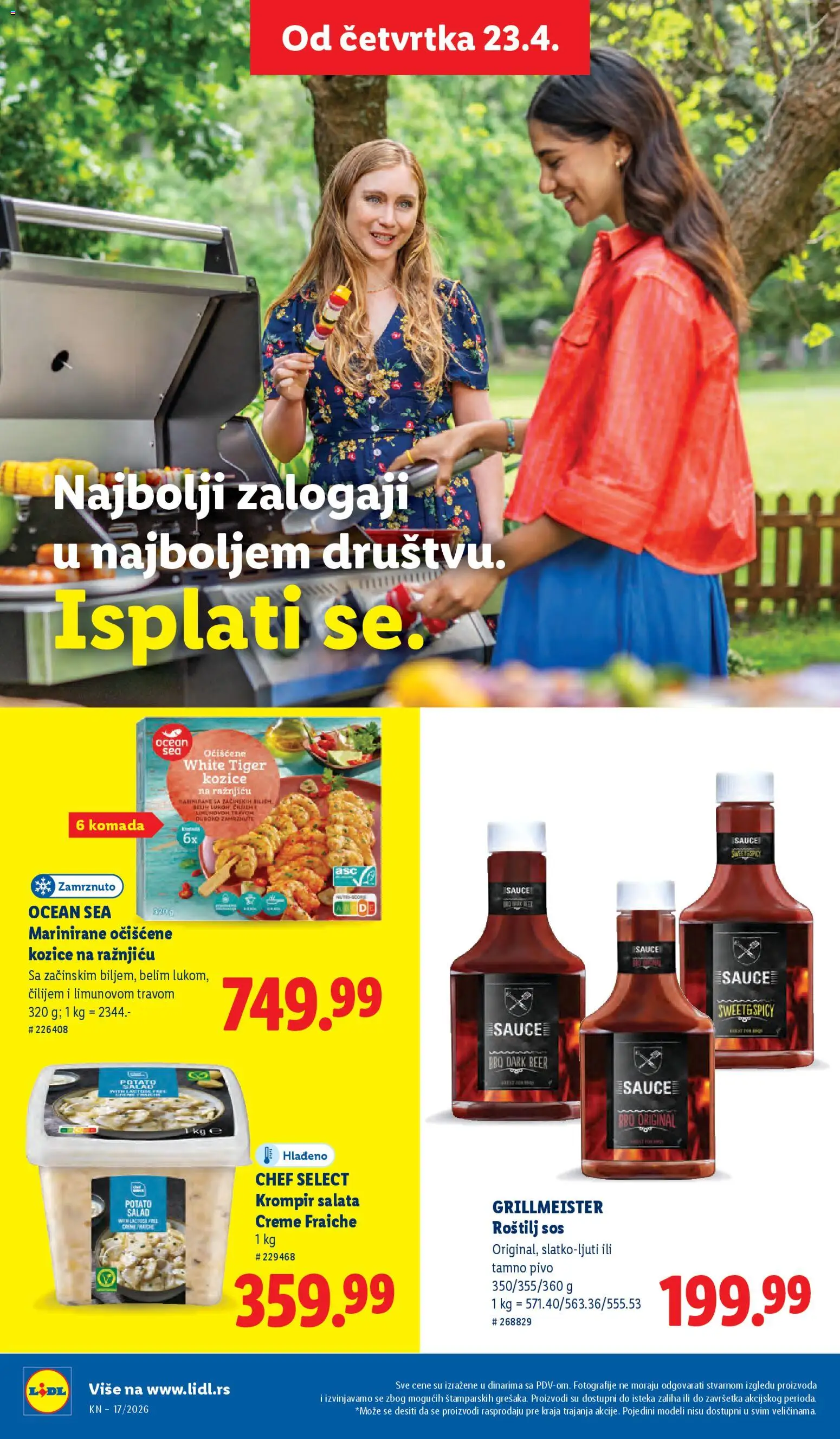 Lidl katalog - važi od 23.04.2026 | Strana: 56 | Proizvode: Salata, Krompir, Sos, Roštilj