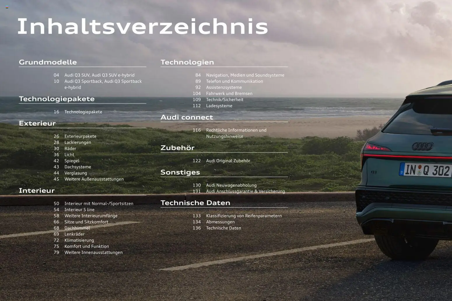 Audi Q3 – gültig ab 29.01.2026 | Seite: 2 | Produkte: Spiegel, Telefon