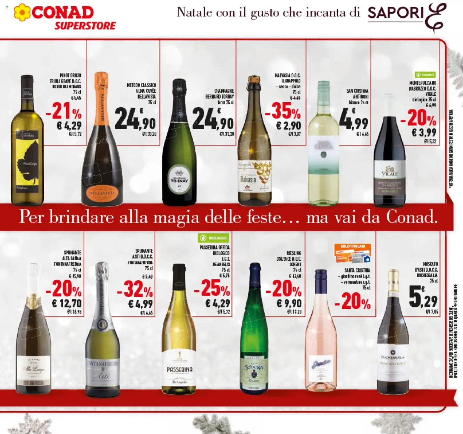 Volantino Conad del 15.12.2025 | Pagina: 27 | Prodotti: Spumante, Champagne