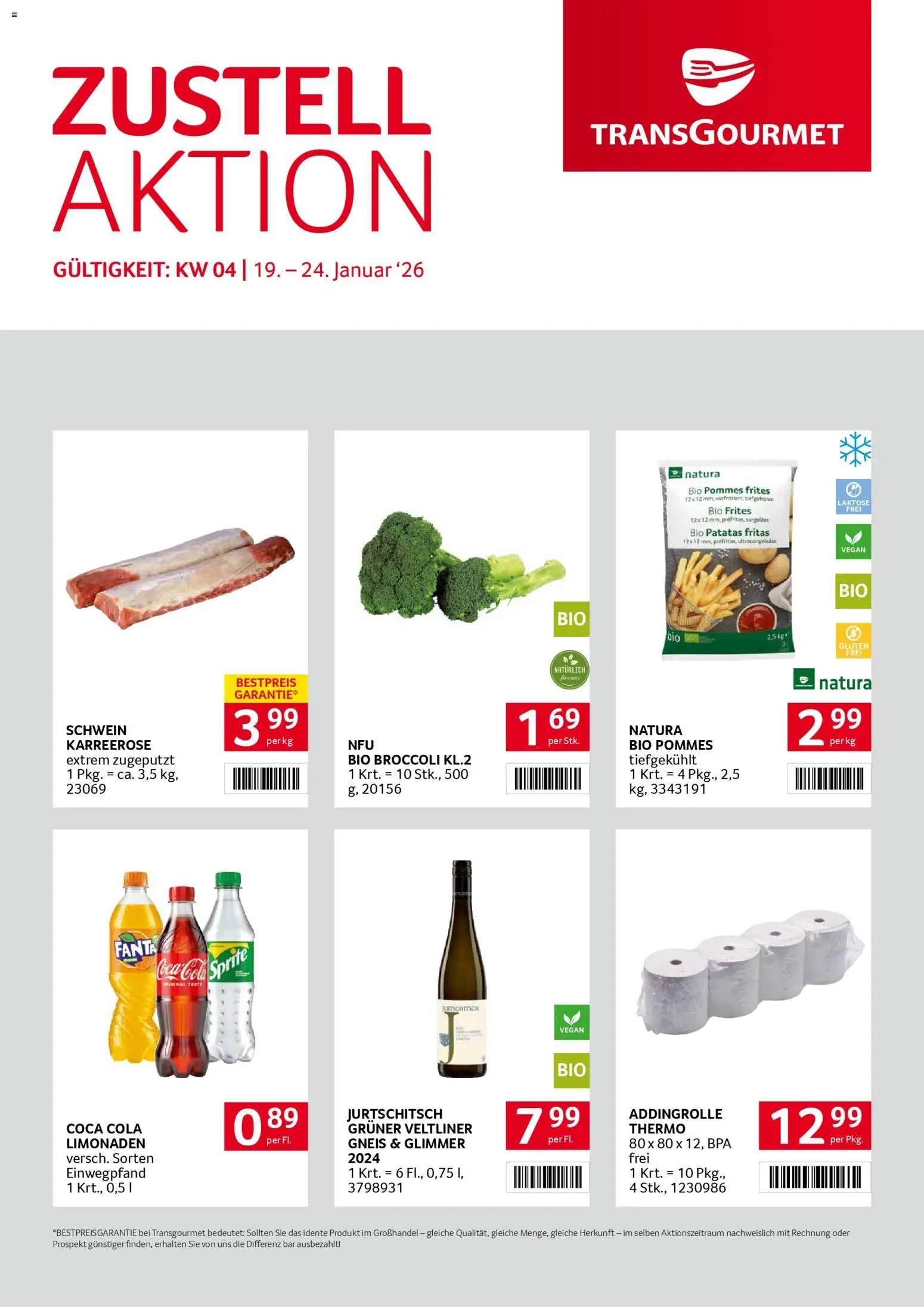 Transgourmet Zustellaktion gültig ab 19.01.2026 | Seite: 1