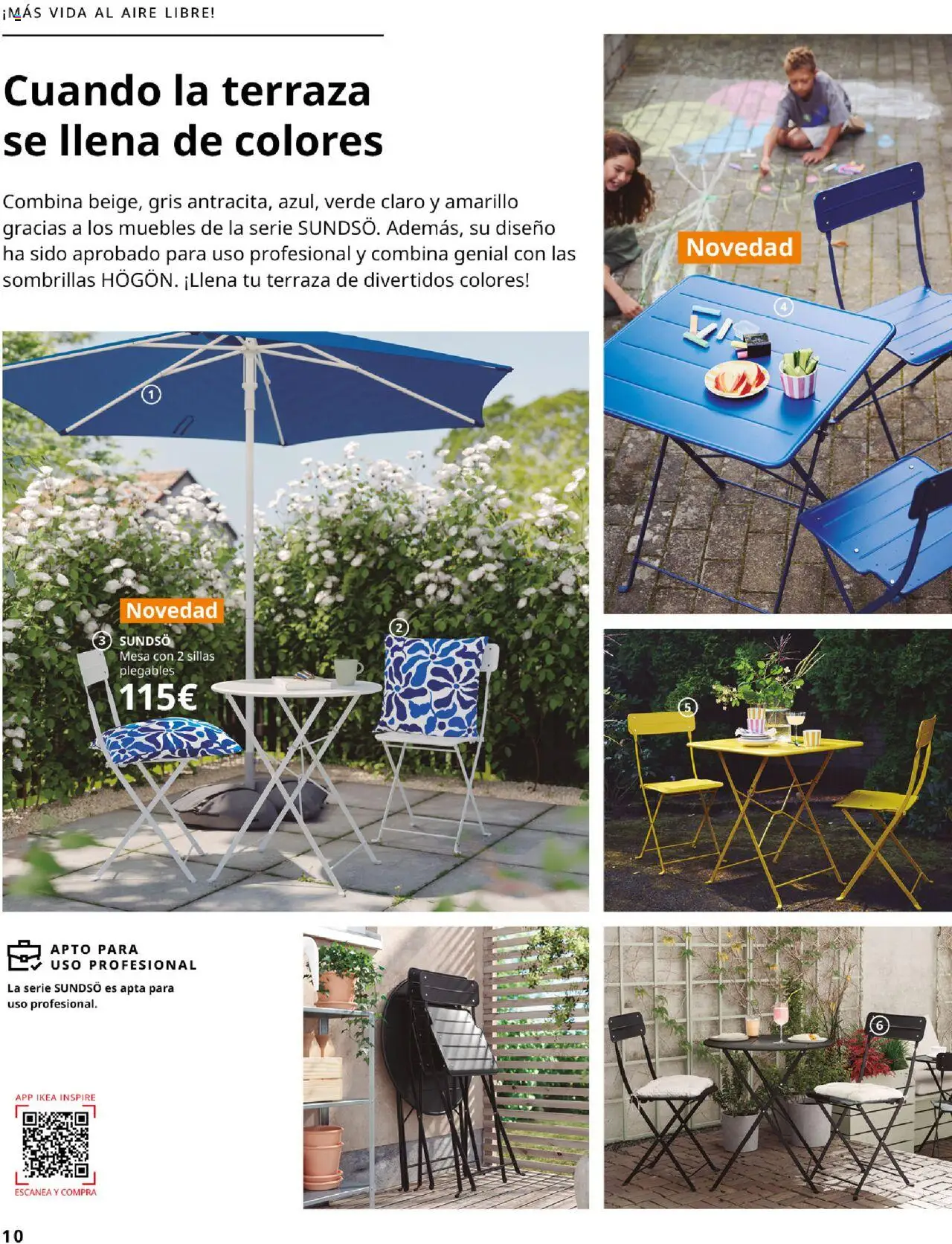 Catálogo IKEA Muebles de exterior │ válido desde el 04.02.2025 | Página: 10 | Productos: Muebles, Mesa