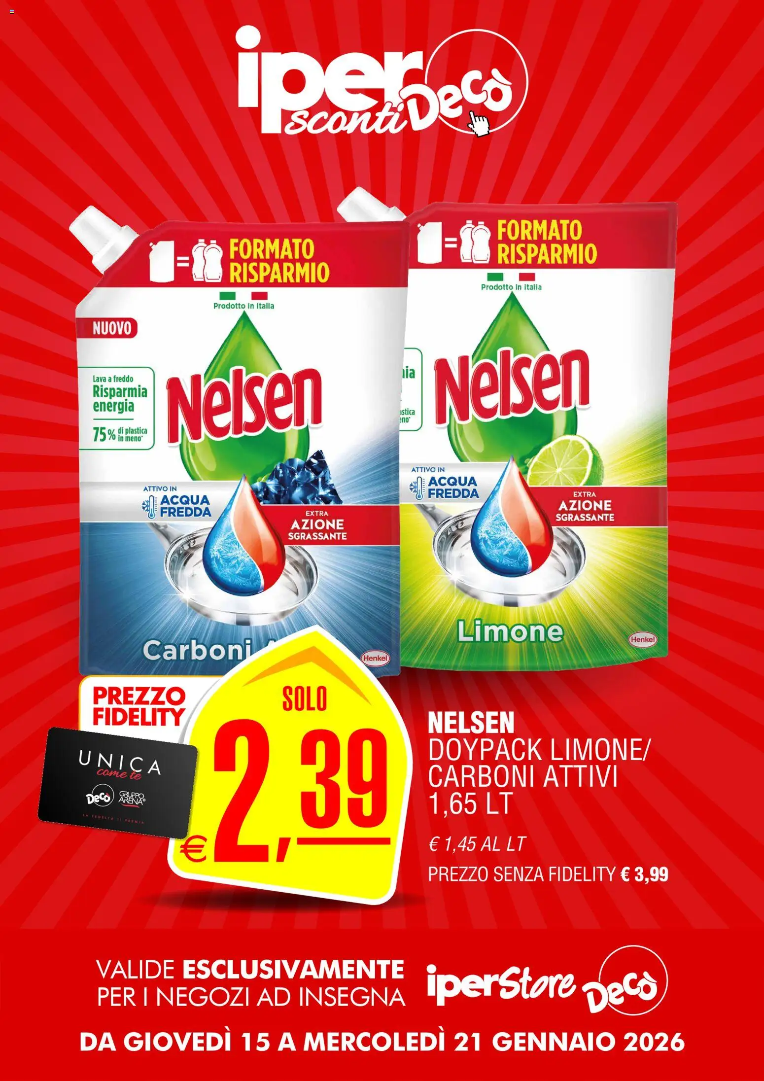 Volantino Decò del 15.01.2026 | Pagina: 12 | Prodotti: Tè, Acqua, Limone