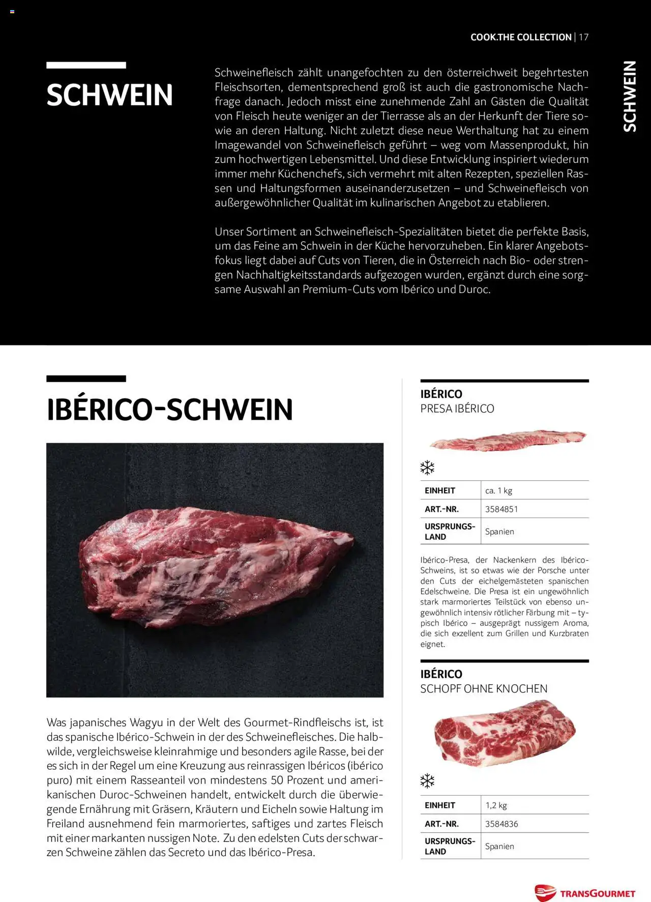 Transgourmet Cook Look-Book gültig ab 01.09.2023 | Seite: 17 | Produkte: Schweinefleisch